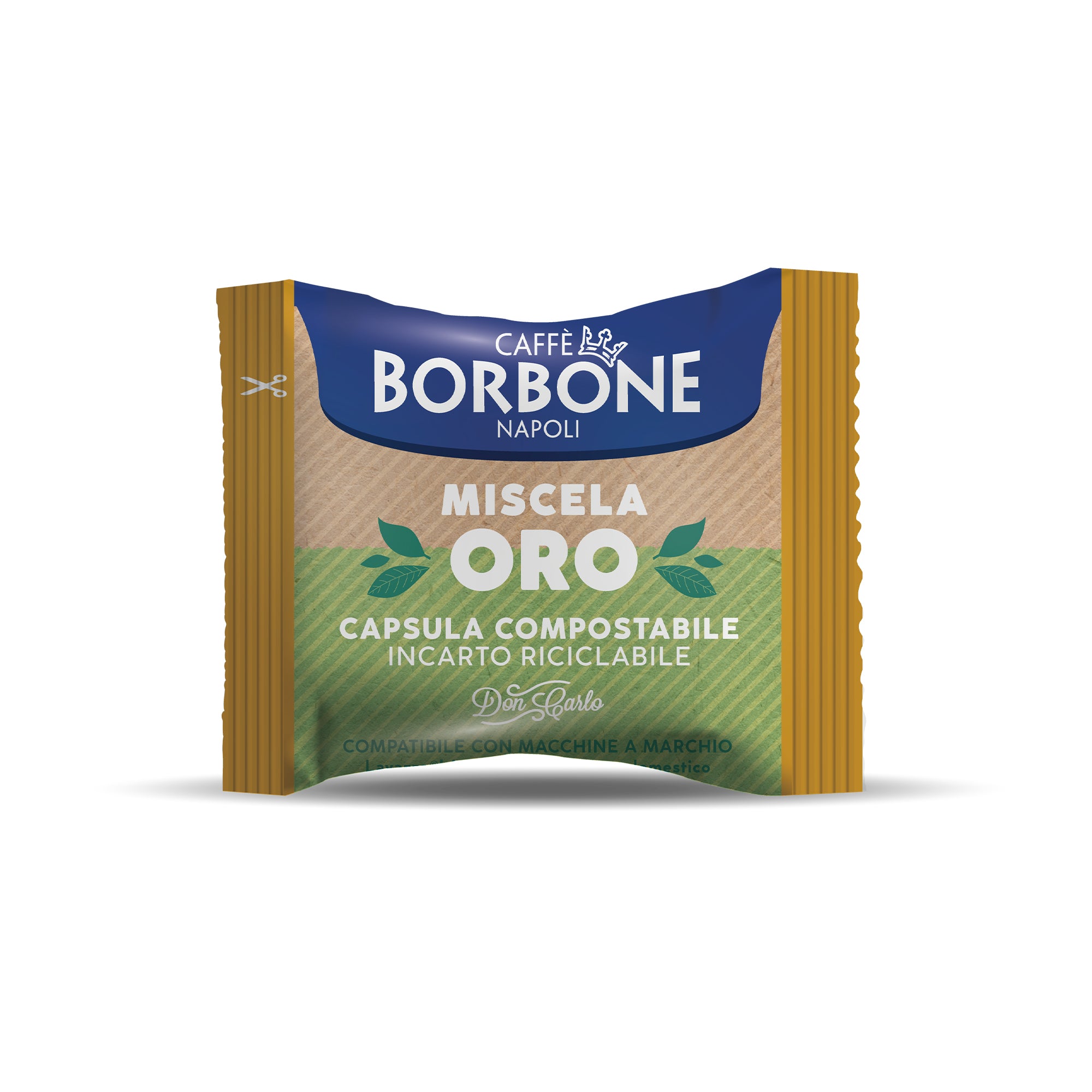 Capsule Borbone COMPOSTABILI e COMPATIBILI Don Carlo Miscela ORO