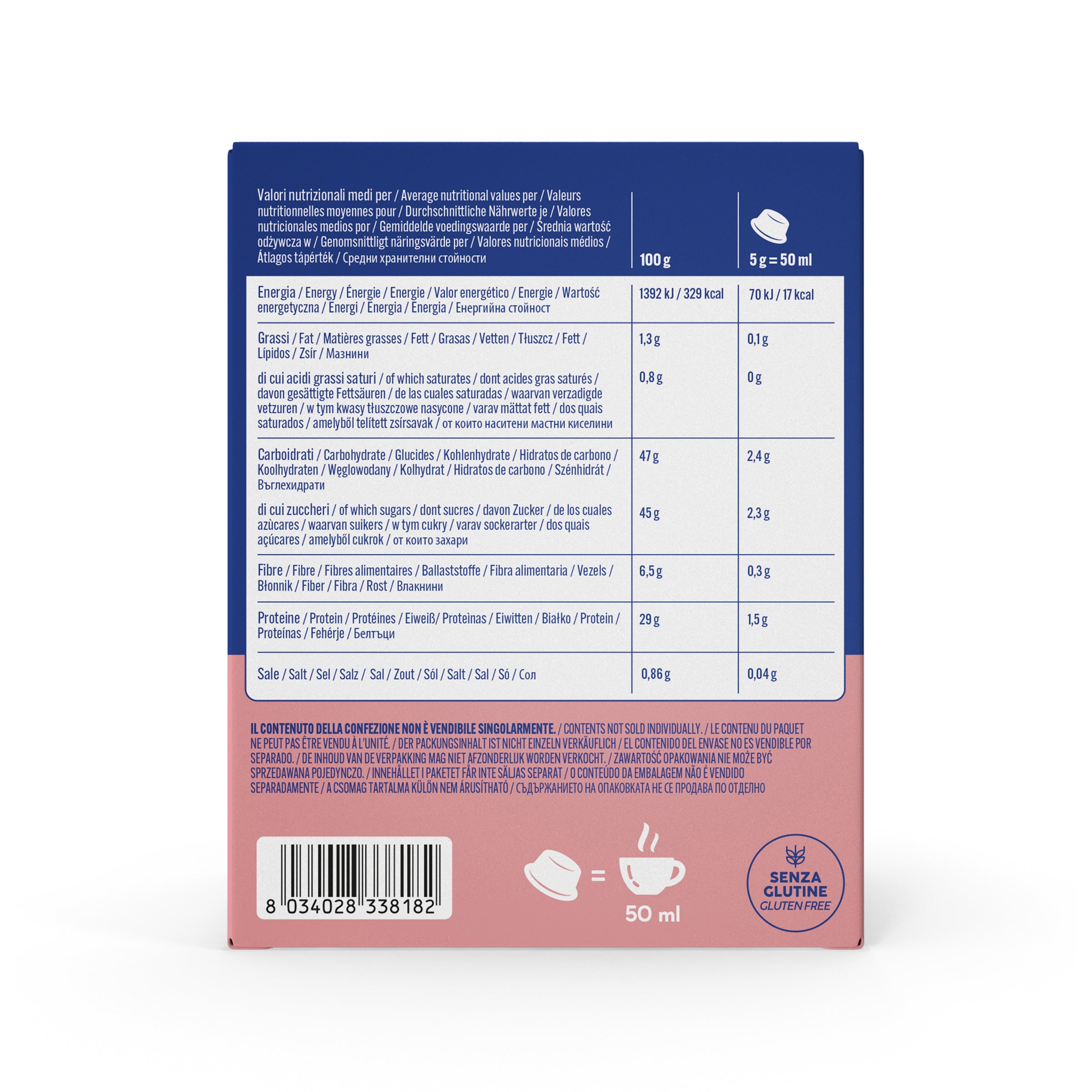 capsule Borbone COMPATIBILI con macchine a marchio Lavazza®* A Modo Mio®* - Bevanda solubile GINSENG ZERO