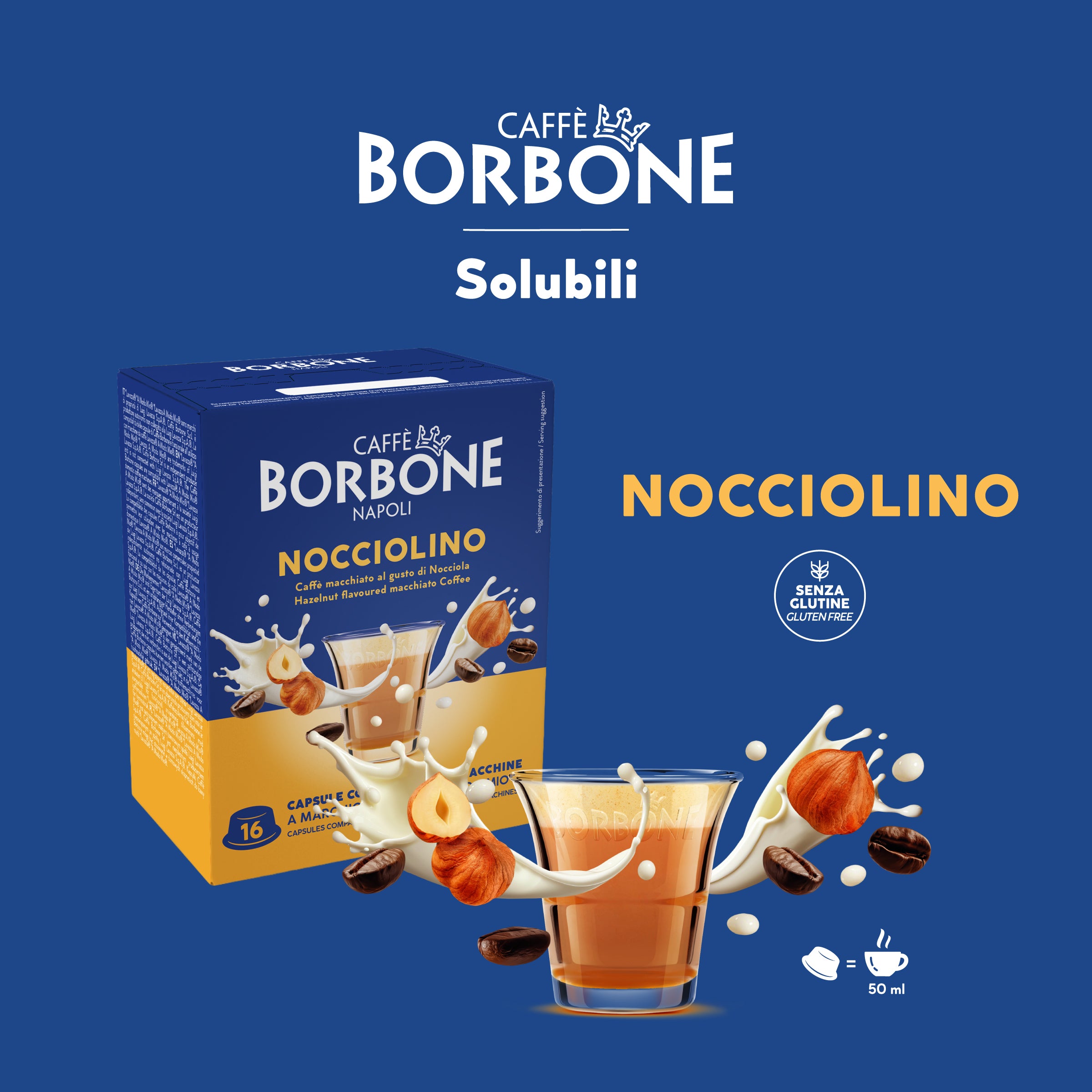 cápsulas Borbone para bebida soluble AVELLANA