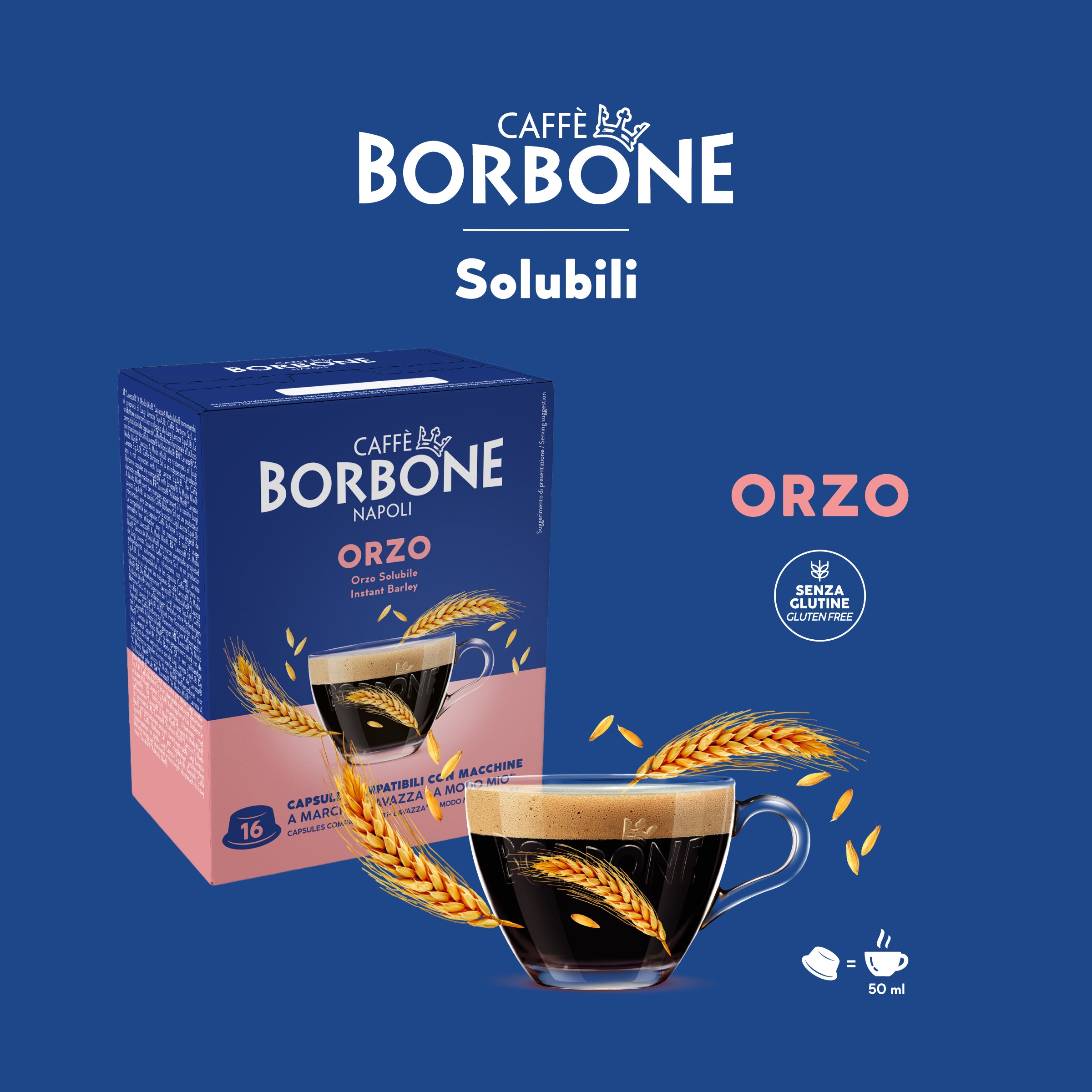 96 Capsules Instant Barley Caffè Borbone