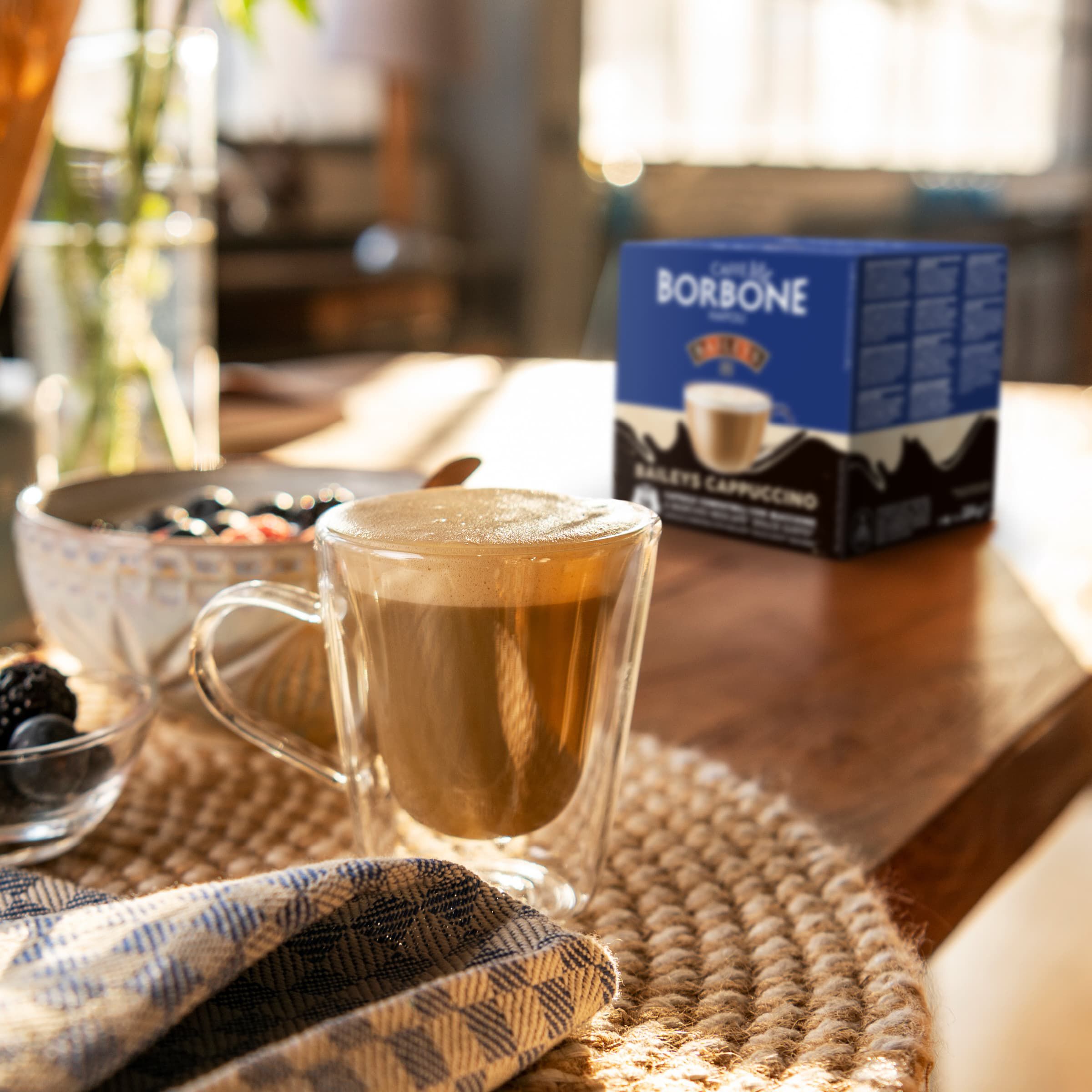 64 Capsules Borbone For Soluble Beverage Cappuccino Baileys