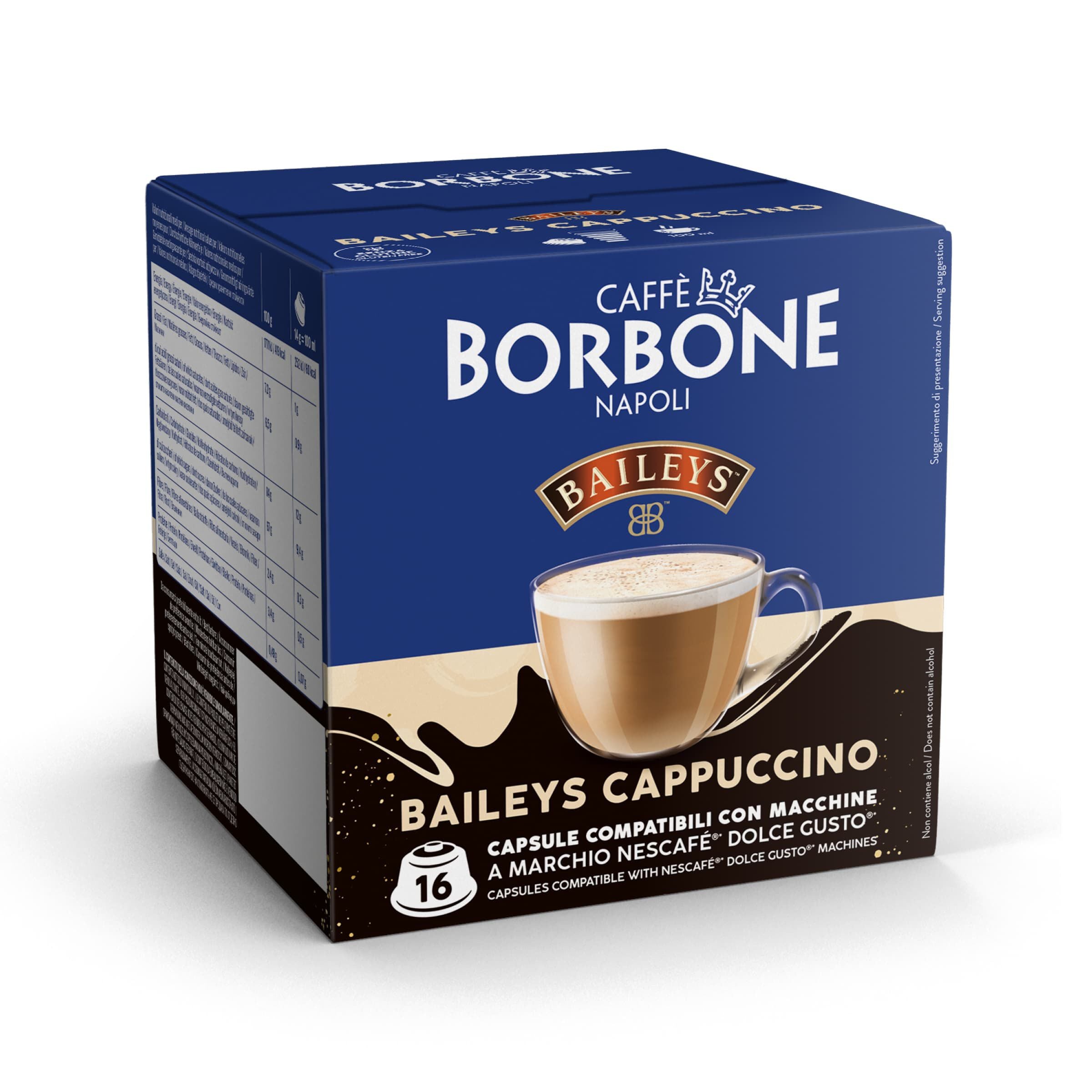 Capsule Borbone Per Bevanda Solubile Al Gusto CAPPUCCINO Baileys