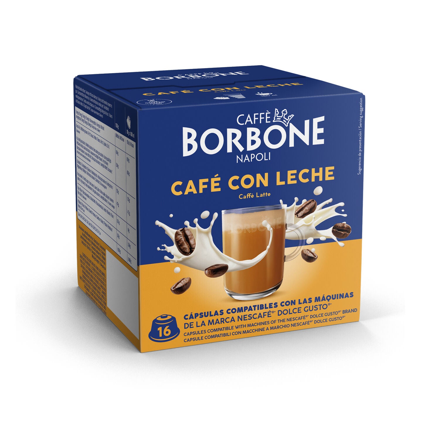 Capsules Borbone For Soluble Beverage Café con Leche