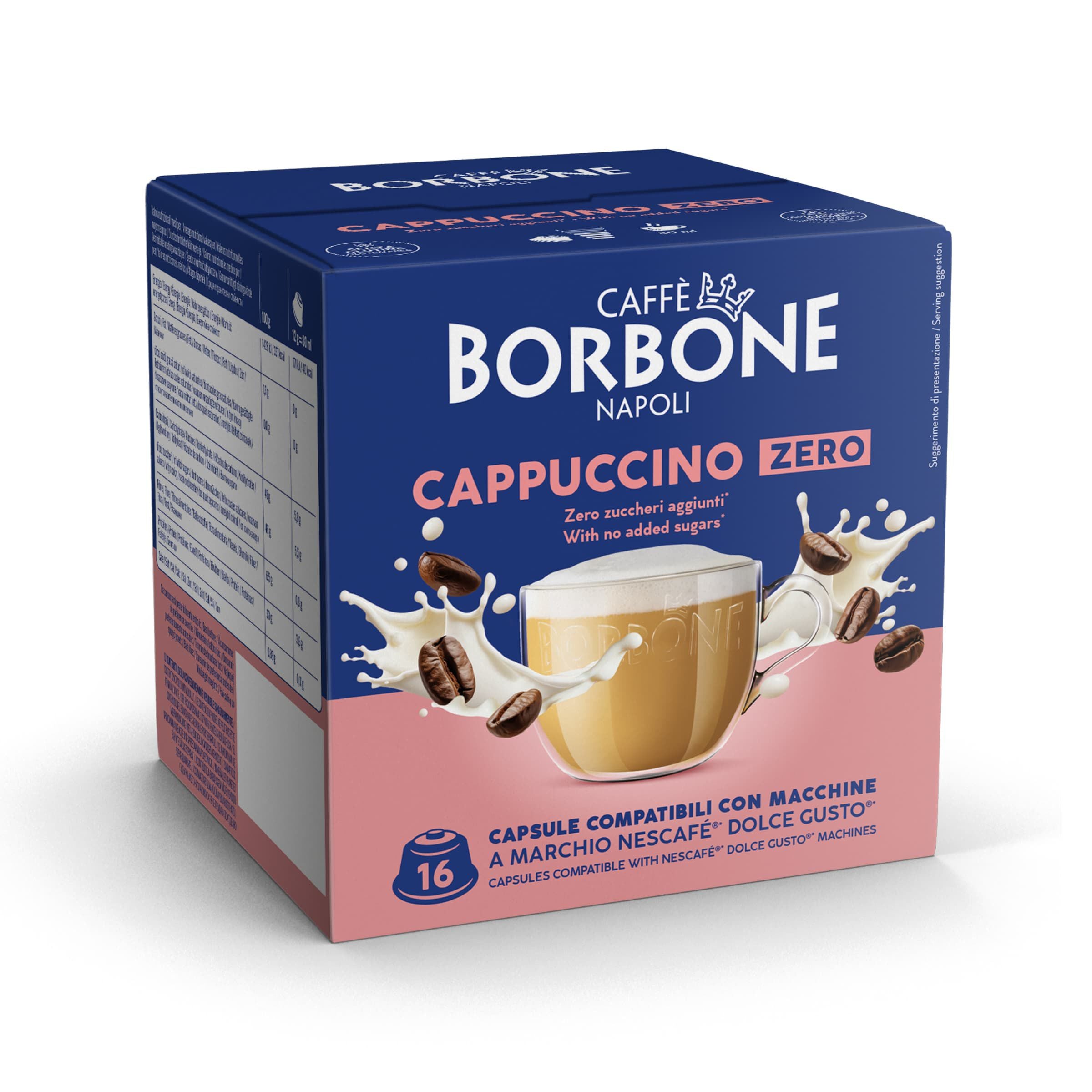 Capsule Borbone CAPPUCCINO ZERO Per Bevanda Al Gusto Di Cappuccino
