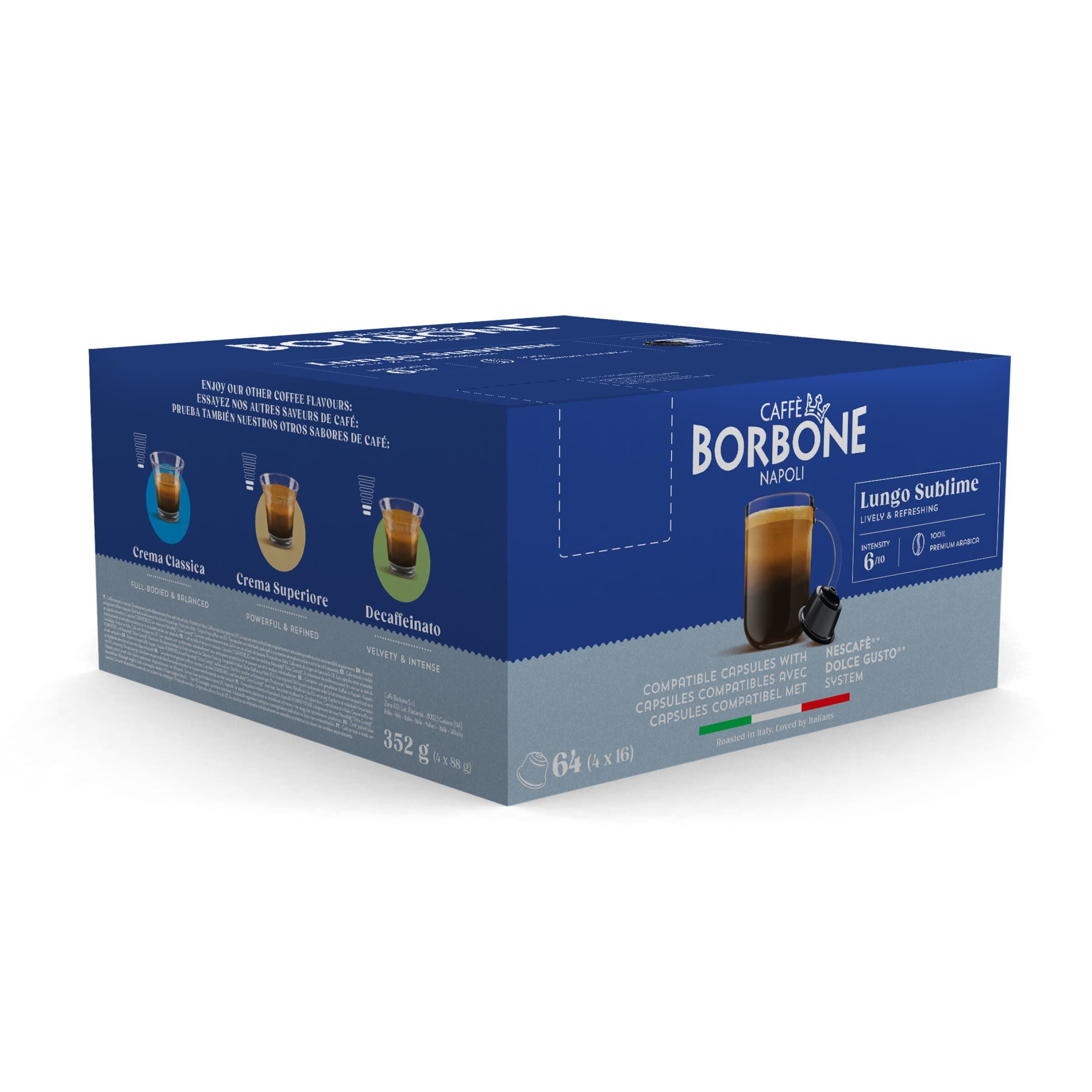 Cápsulas Lungo Sublime 100% Arábica compatibles con cafeteras Nescafè®* Dolce Gusto®*