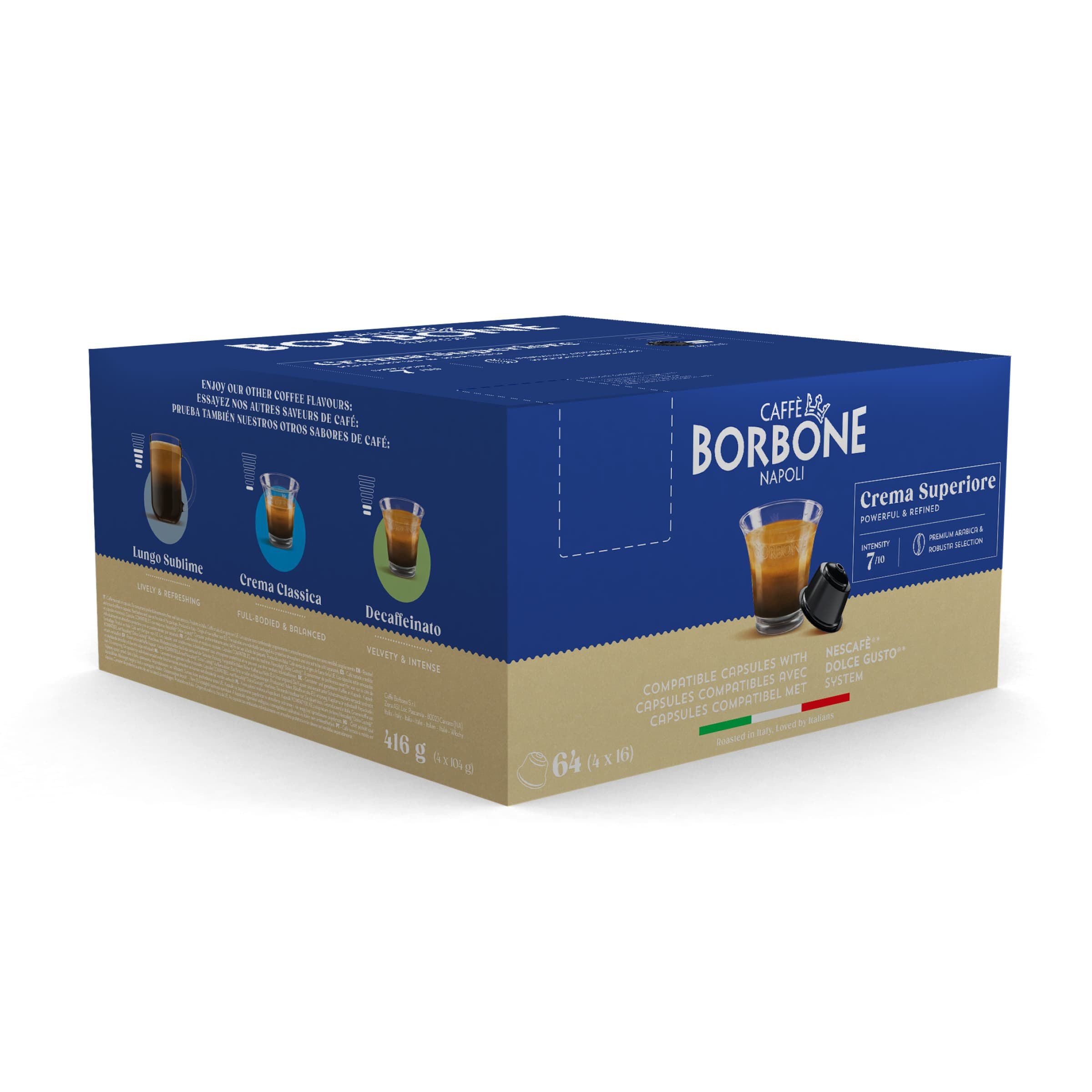 Nuevas cápsulas Crema Superiore compatibles con las cafeteras Nescafè®* Dolce Gusto®*