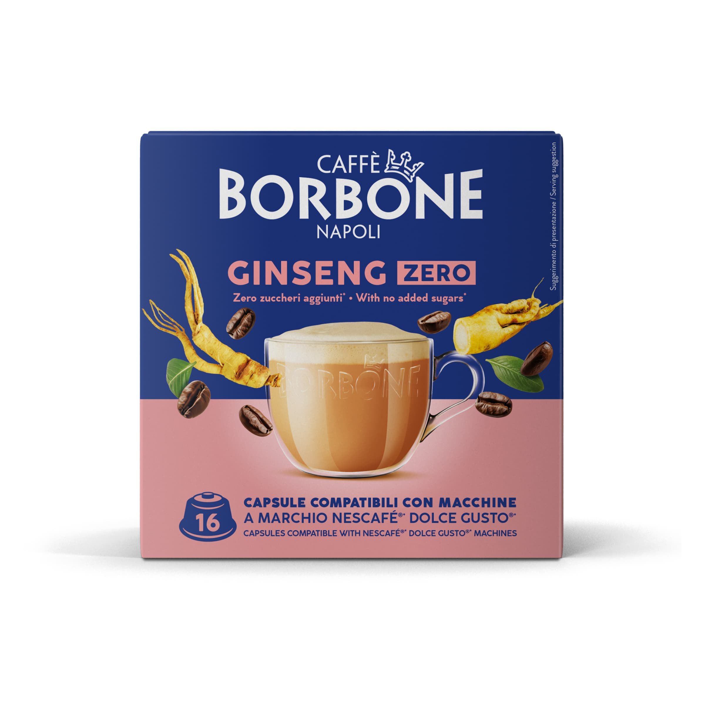 Capsules Borbone GINSENG ZERO For Milk Coffee And Low-Fat Ginseng