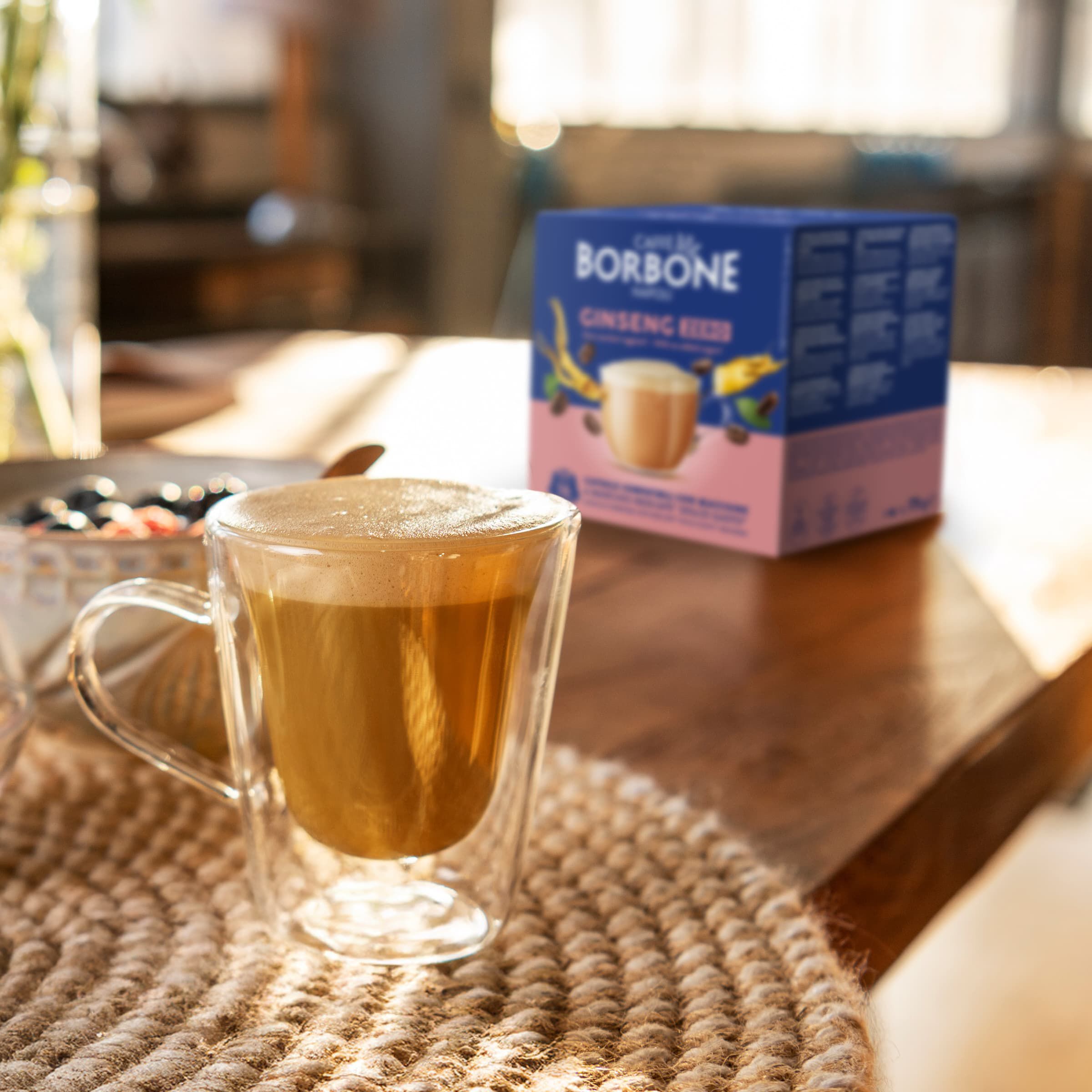 Capsule Borbone GINSENG ZERO Per Caffè Al Latte e Ginseng