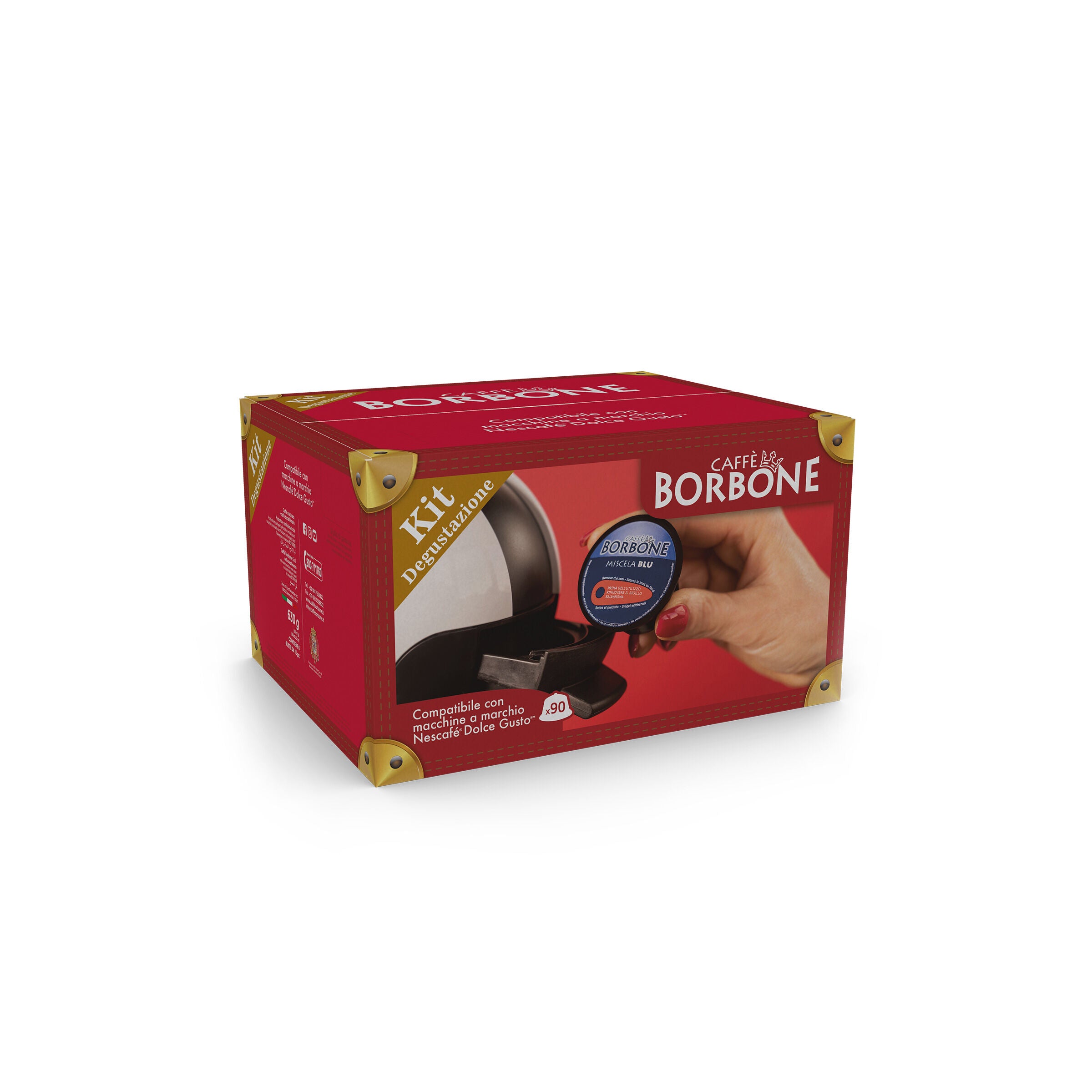 KIT de degustación 90 Cápsulas mezcladas Compatible con máquinas de café Nescafé®* Dolce Gusto®*