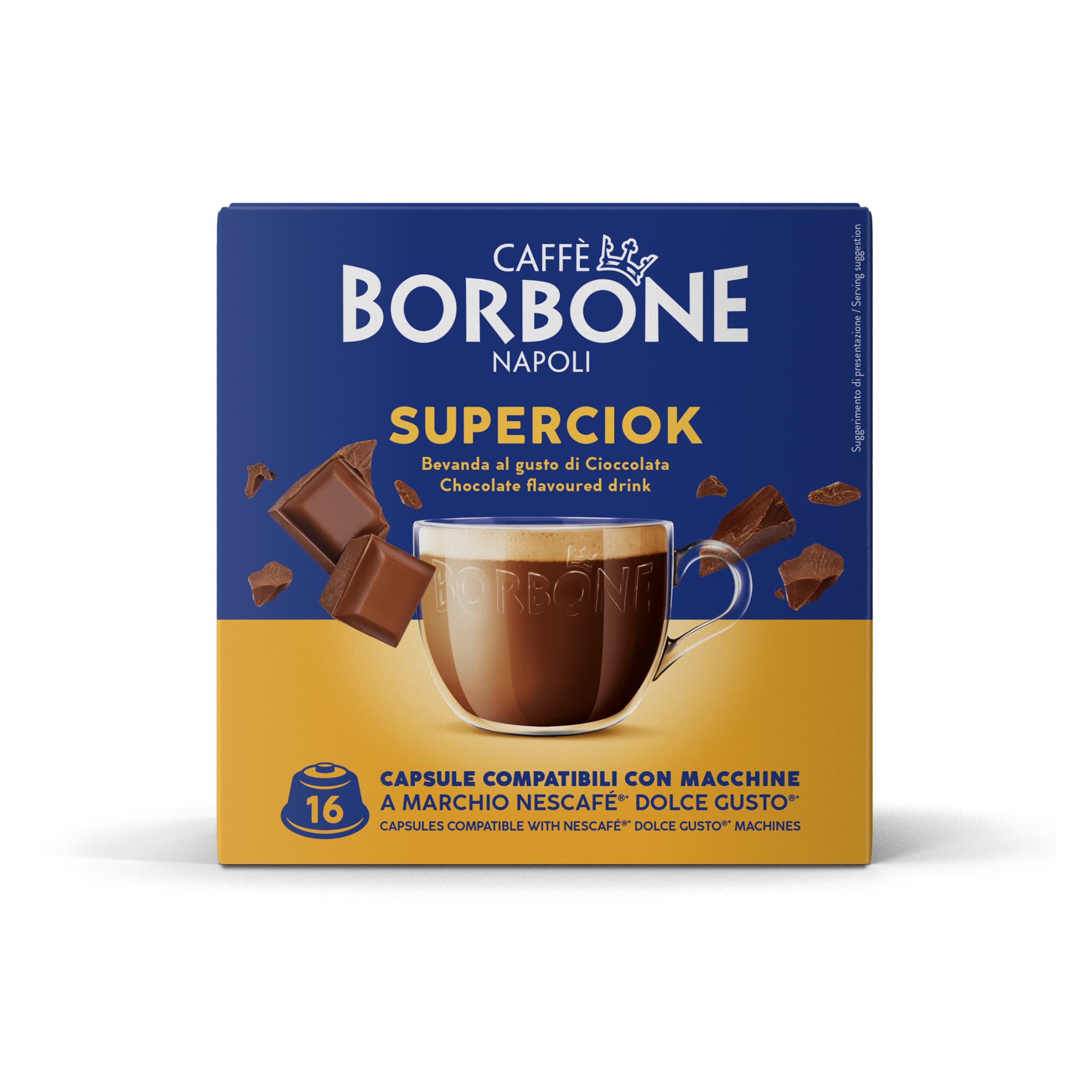 Capsules Borbone SUPERCIOCK For Soluble Drink With Chocolate Flavor