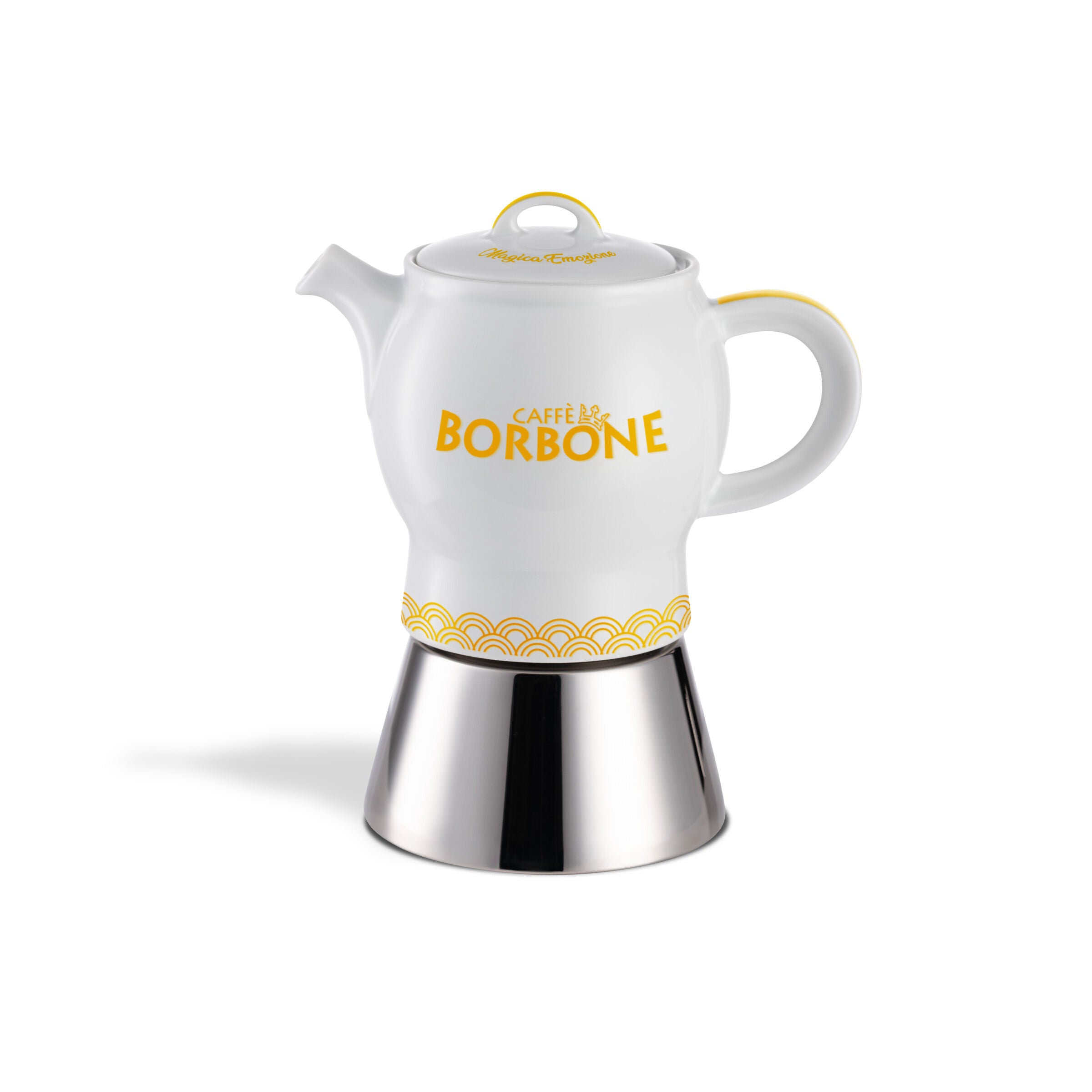 Moka Karina Caffè Borbone - GIALLO OCRA + 1 Kg caffè macinato OMAGGIO