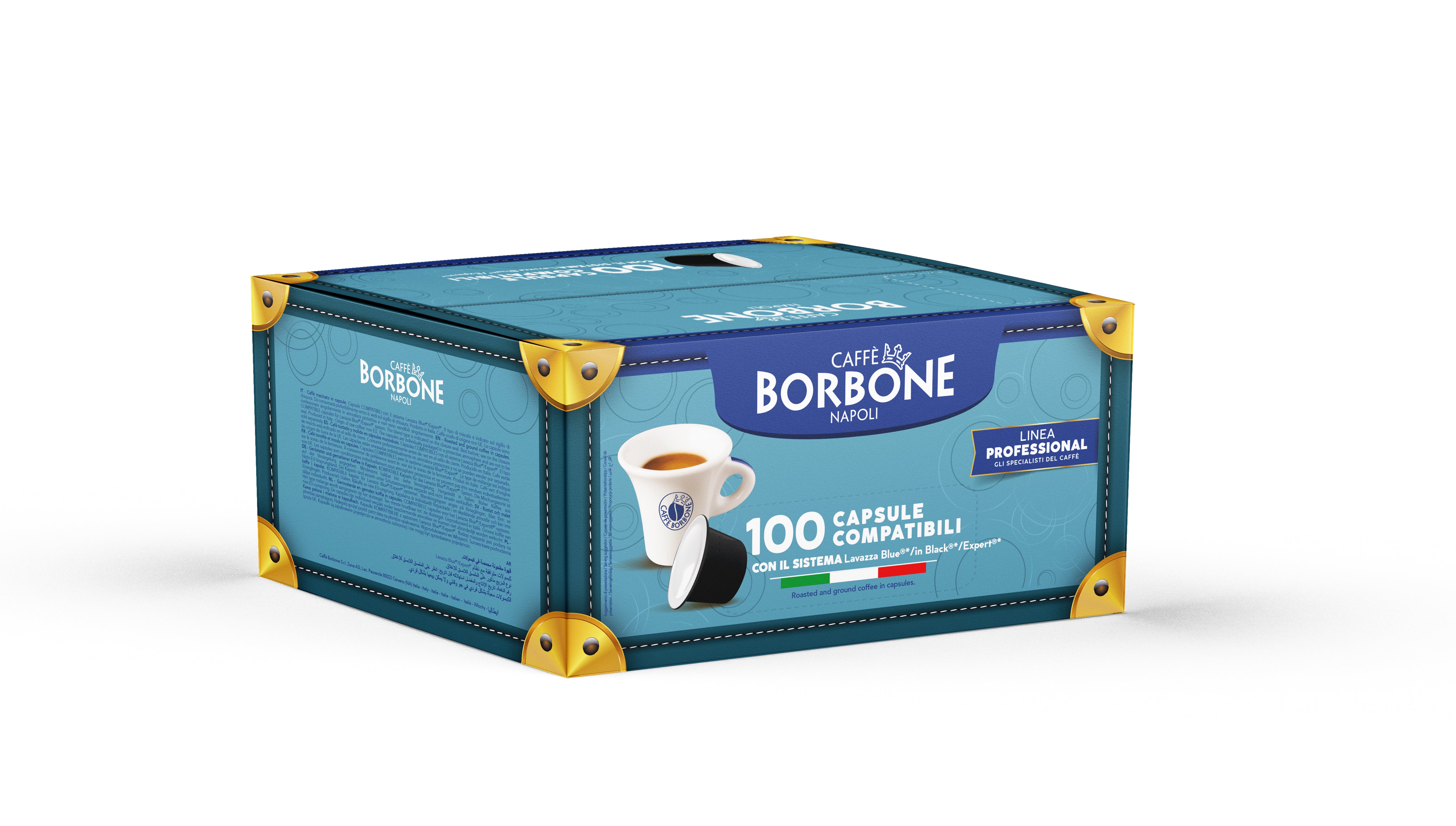 Capsules Caffè Borbone compatible with Lavazza®* Blue®* and In Black®* Red blend