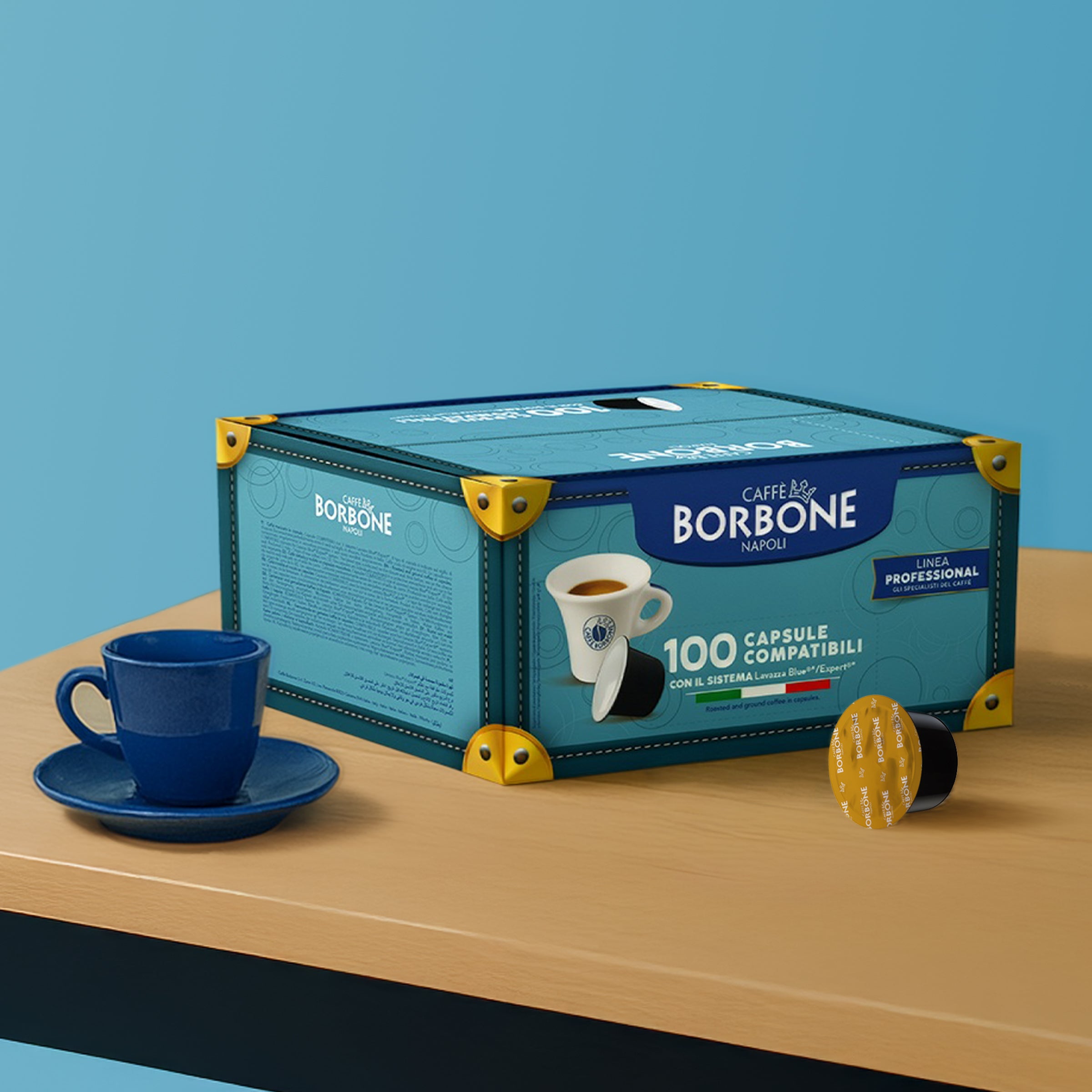 Capsule Caffè Borbone compatibili con Lavazza®* Blue®* e In Black®* miscela Oro