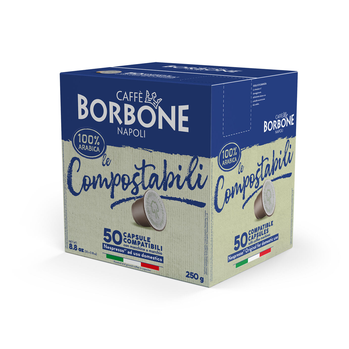 COMPOSTABLE capsules compatible with Nespresso®* home machines