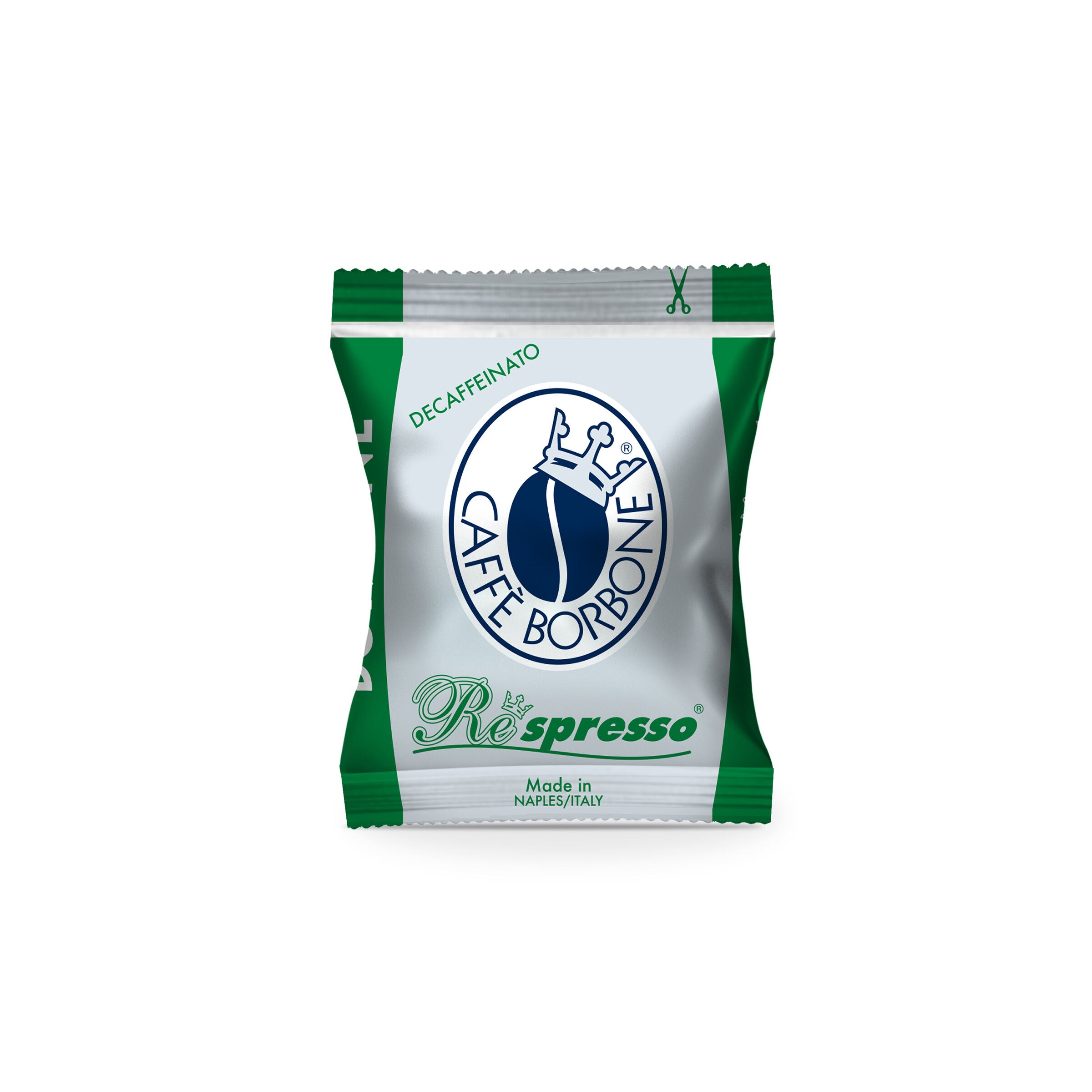 Capsules Borbone Compatible with home coffee machines Nespresso®* DEK GREEN Blend