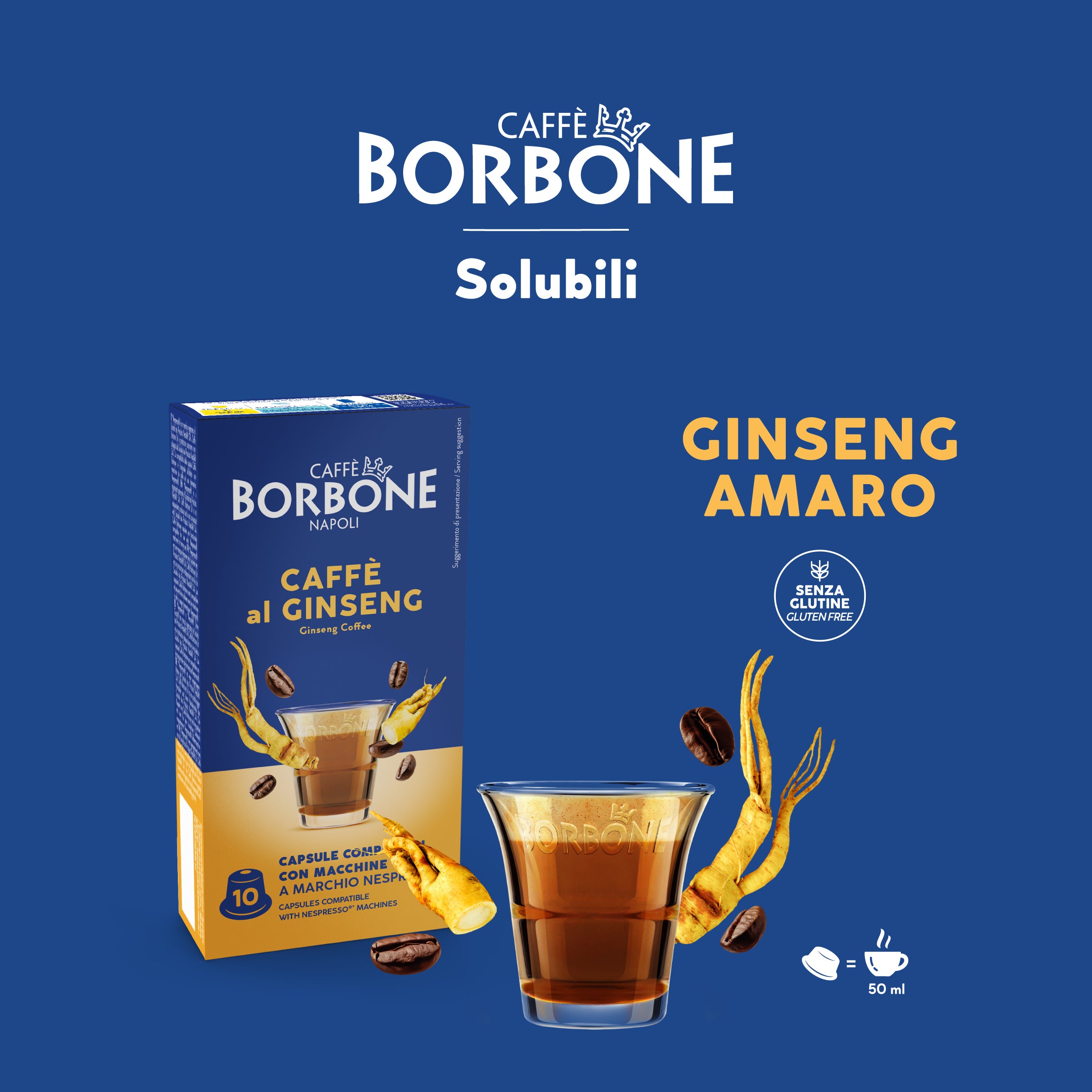 Capsule Borbone Solubile GINSENG AMARO