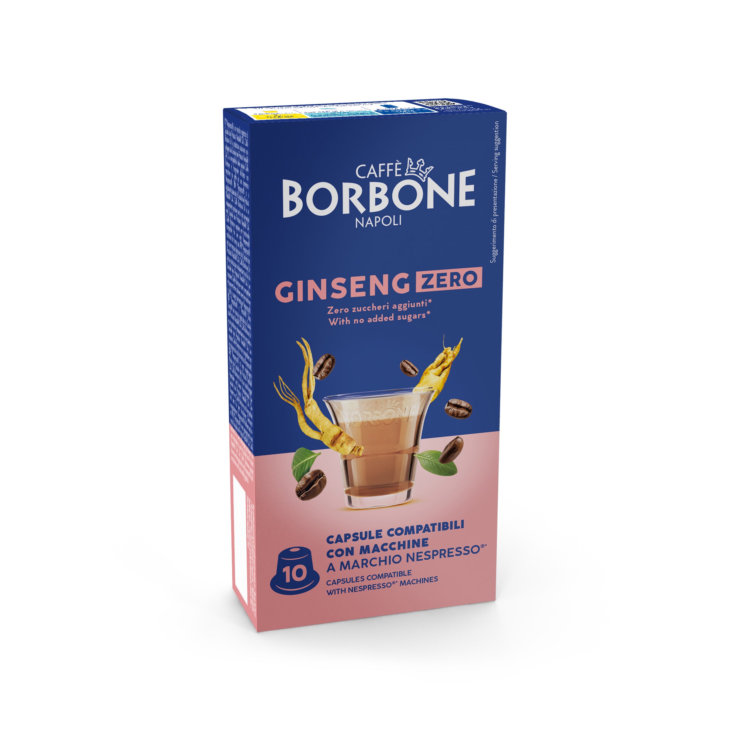 Capsules Borbone For Soluble Beverage GINSENG ZERO