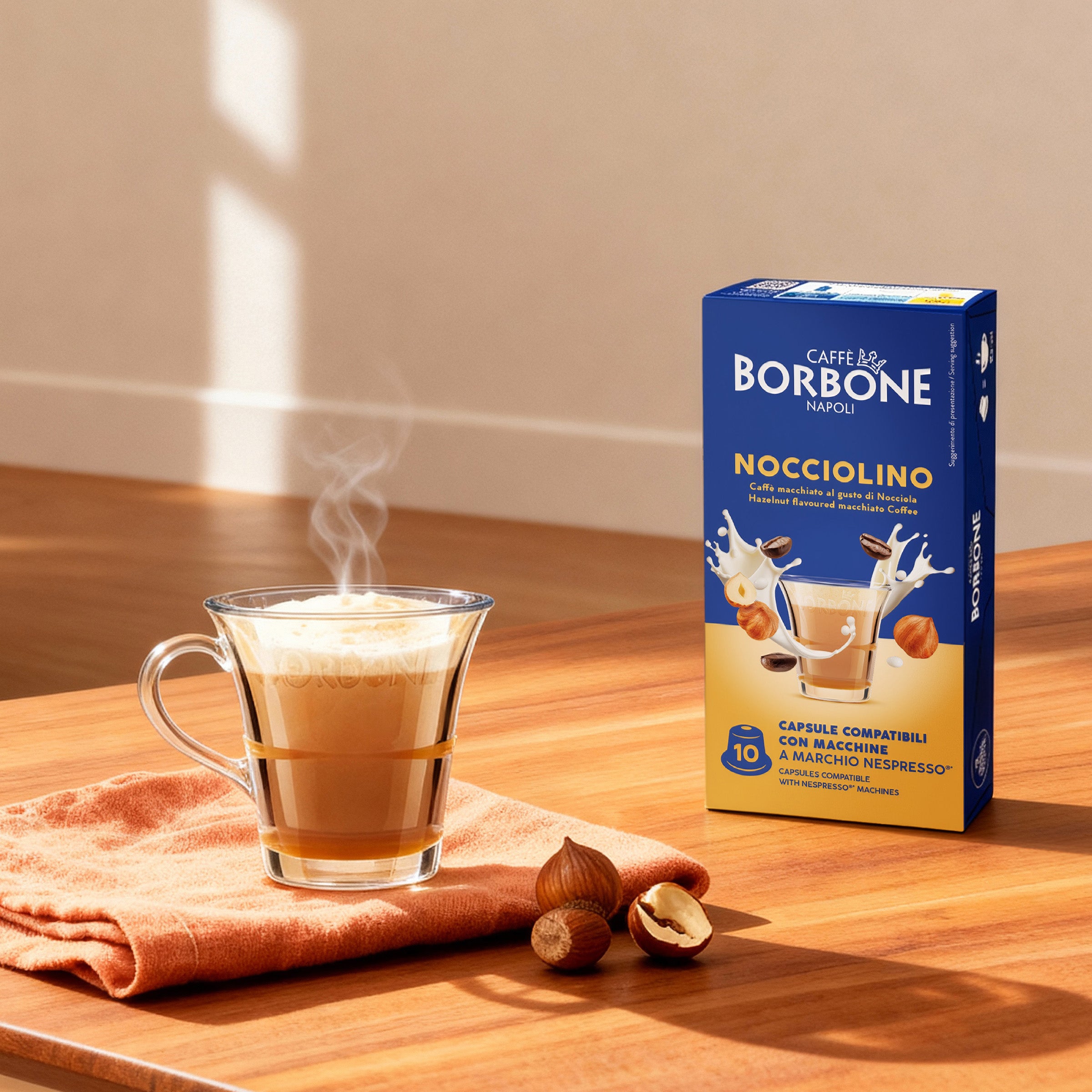 Capsules Borbone For Instant Drink NOCCIOLINO