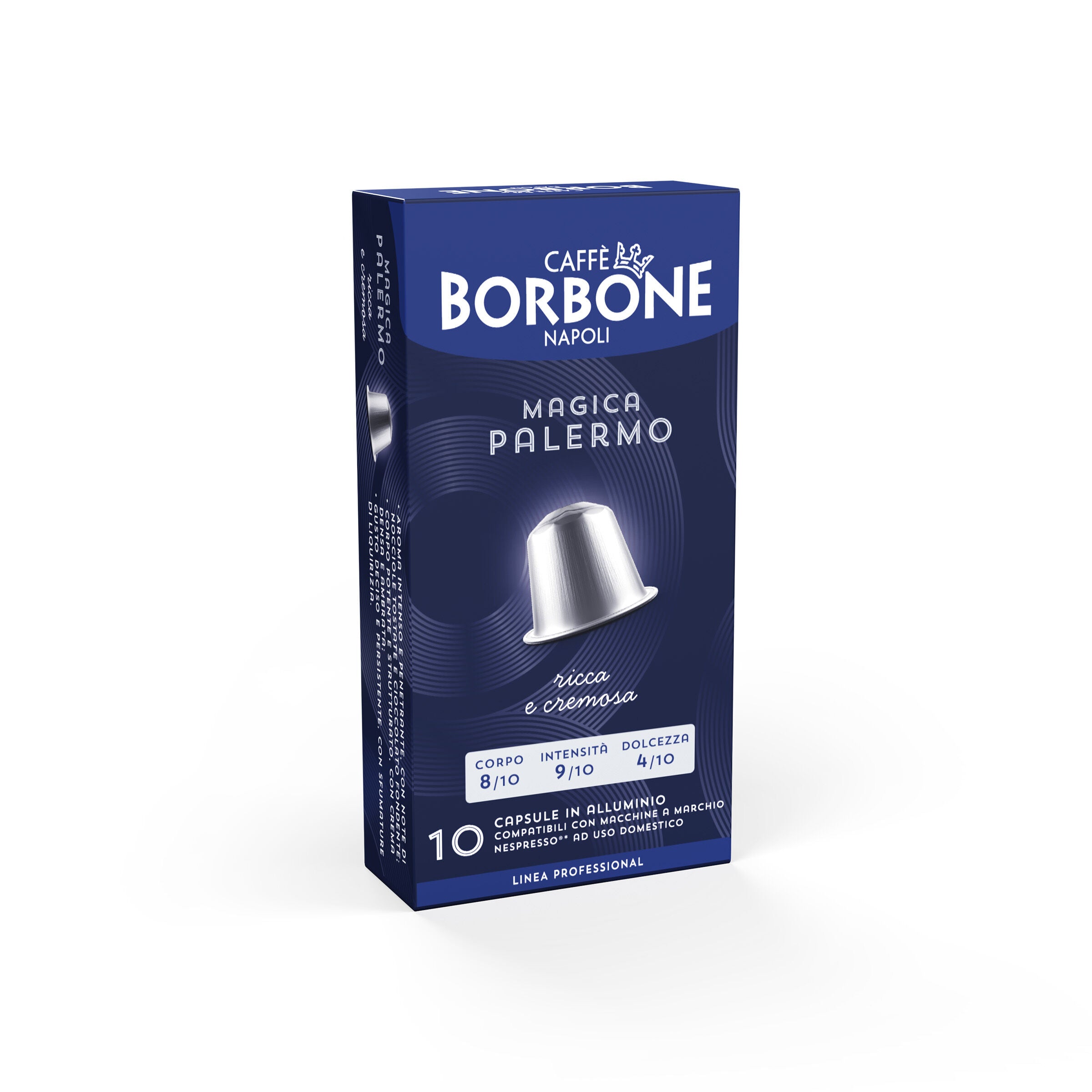 New 100 Aluminum capsules COMPATIBLE with Nespresso®* machines Magica Palermo blend