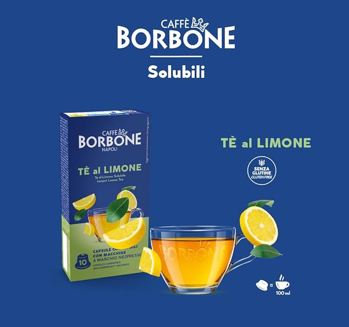 Capsules Borbone For Soluble Drink With LEMON TEA Flavor