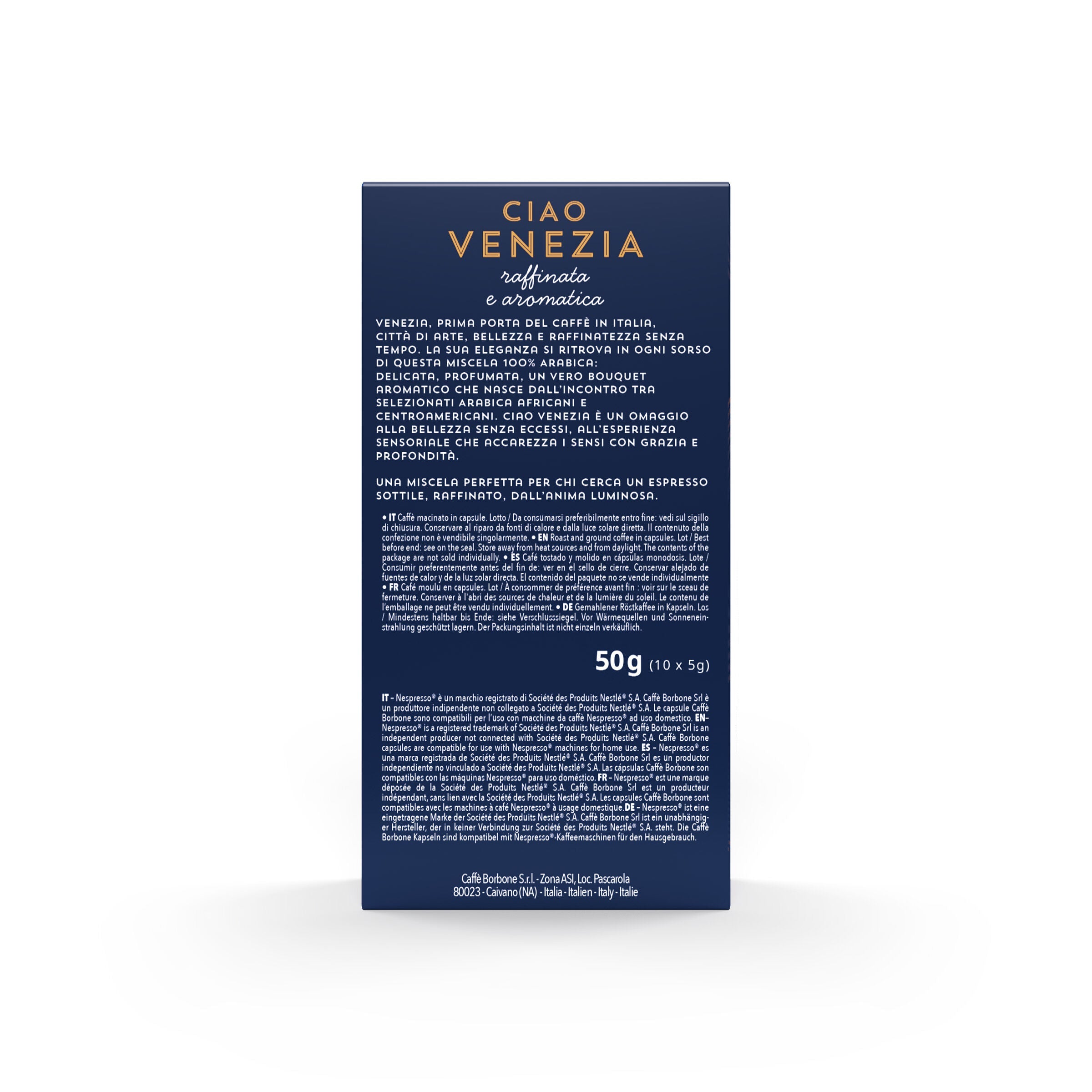 New 100 Aluminum capsules COMPATIBLE with Nespresso®* machines Ciao Venezia blend