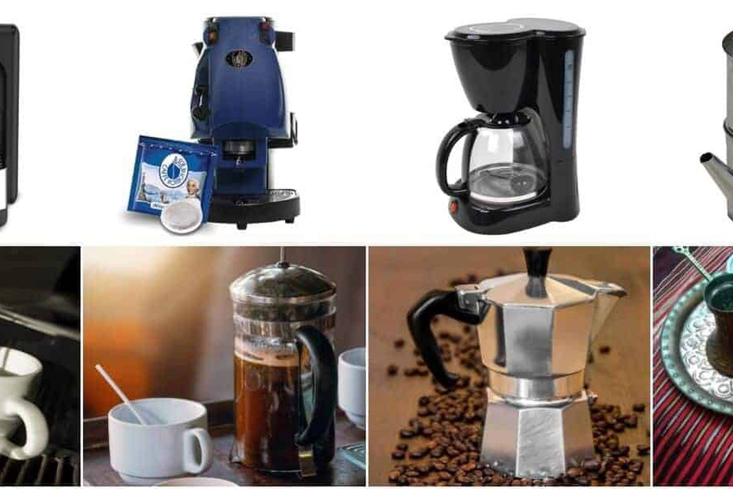 Tutti i metodi per preparare il caffè