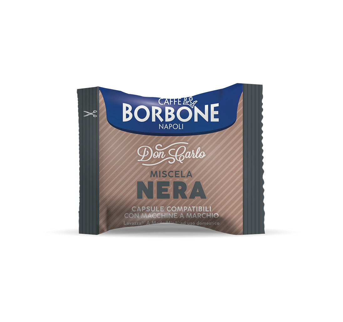 BLACK Blend Capsules Compatible Borbone Don Carlo