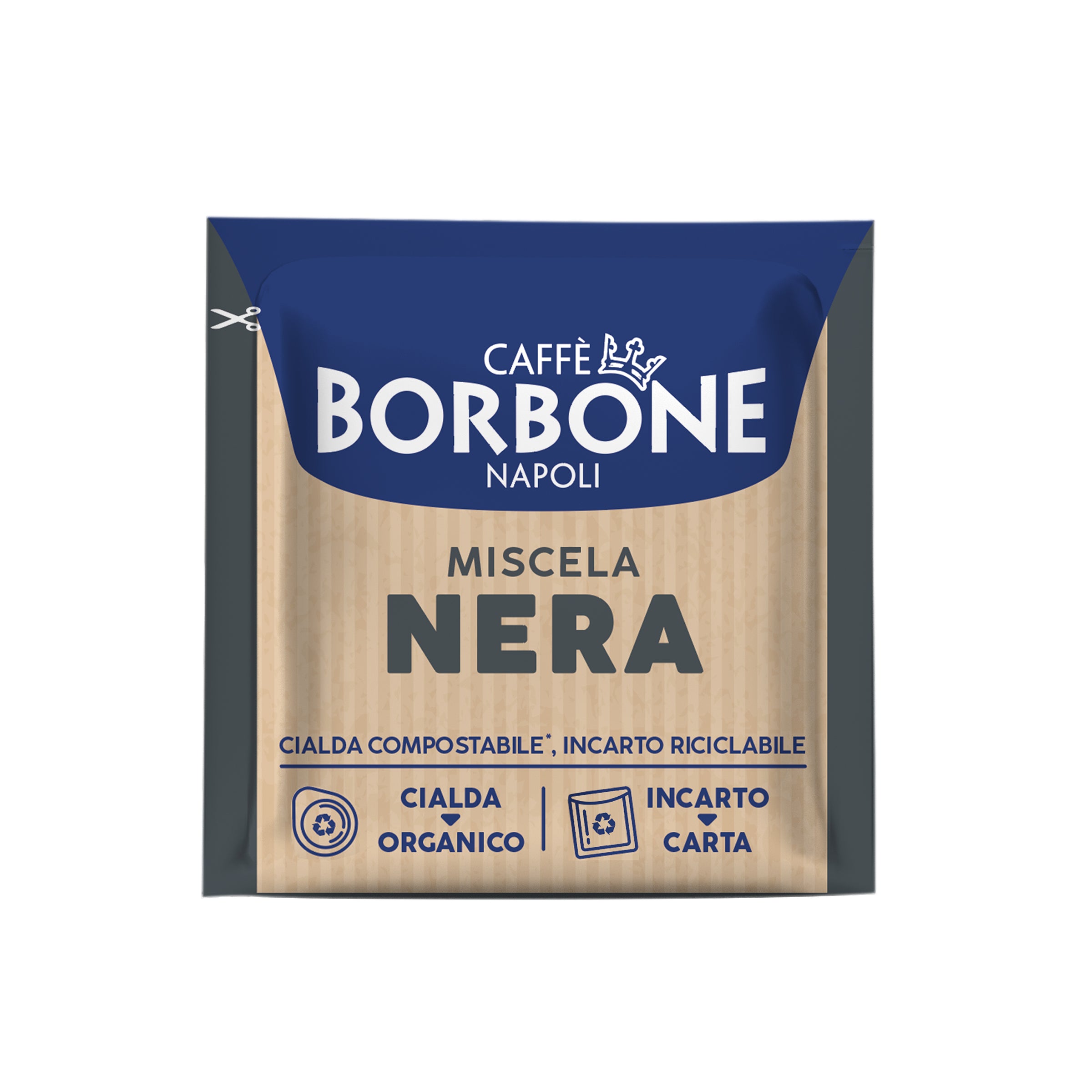 BLACK Blend ESE Paper Pods 44 mm Caffè Borbone
