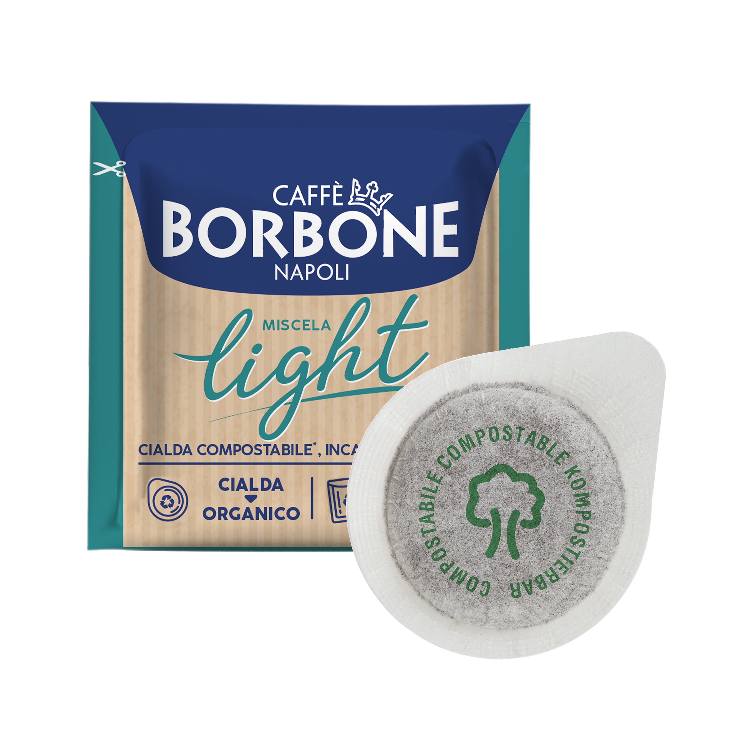 LIGHT Blend ESE Paper Pods 44 mm Caffè Borbone