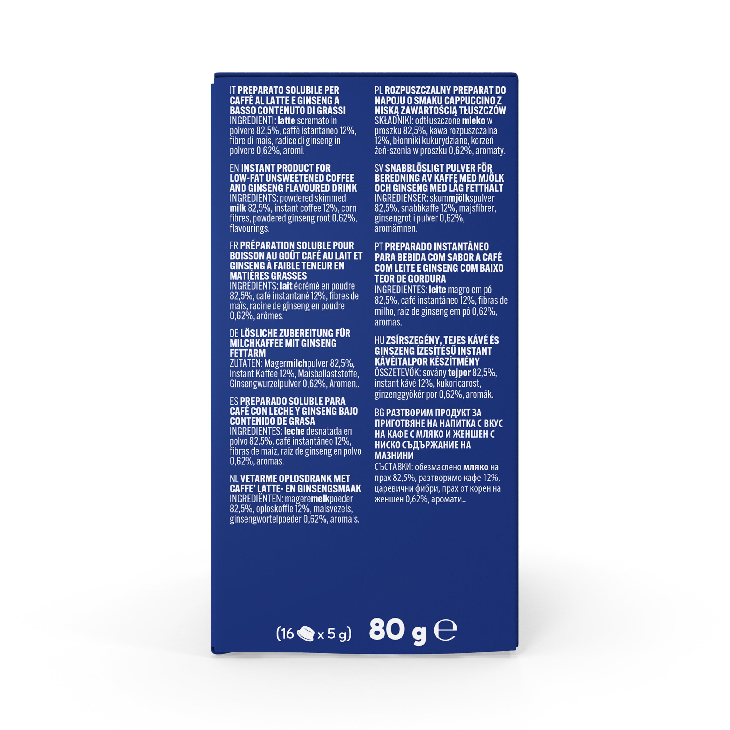 capsule Borbone COMPATIBILI con macchine a marchio Lavazza®* A Modo Mio®* -  Bevanda solubile GINSENG ZERO