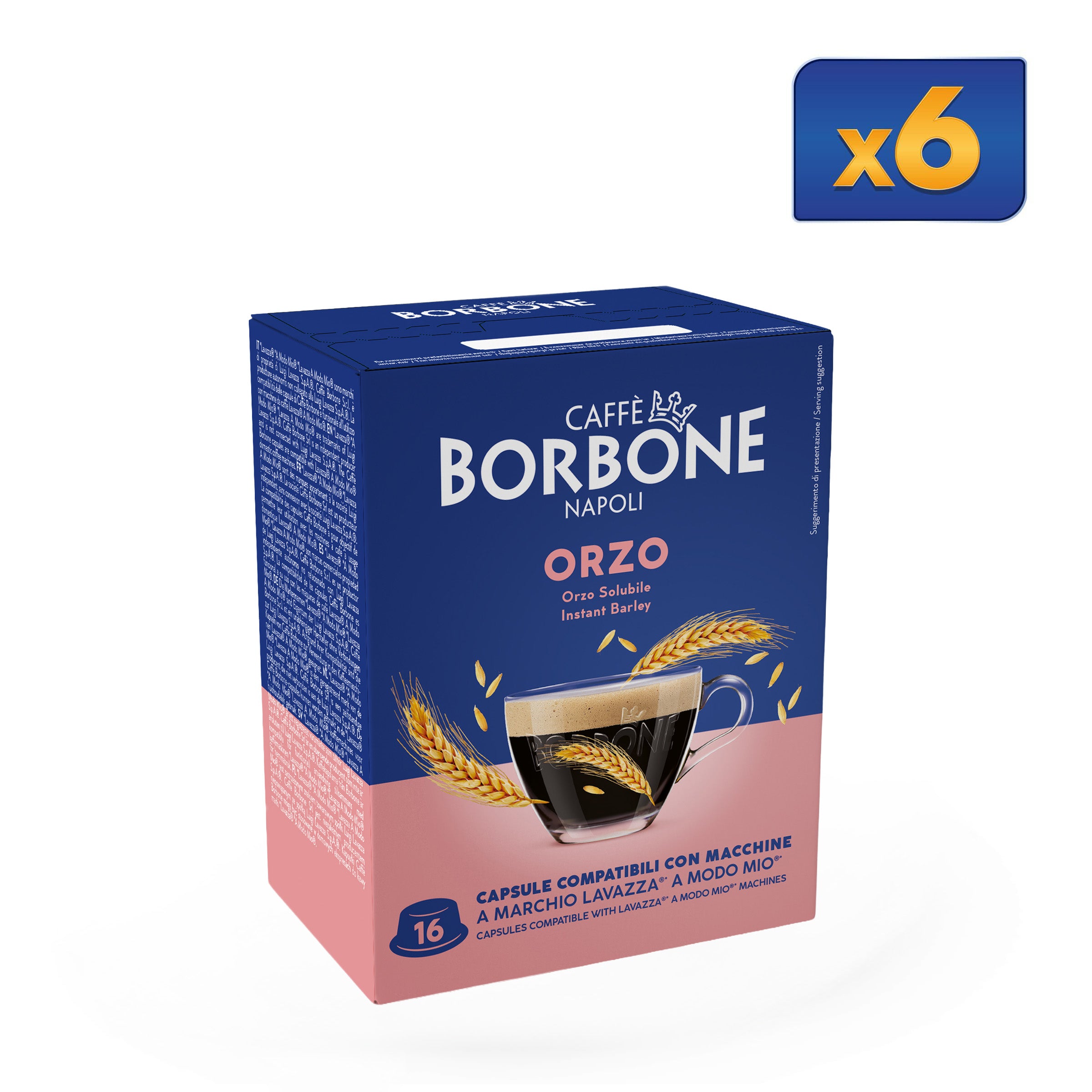 Capsule Orzo Compatibili Con Macchine A Marchio Lavazza®* A Modo Mio®* - Caffè Borbone