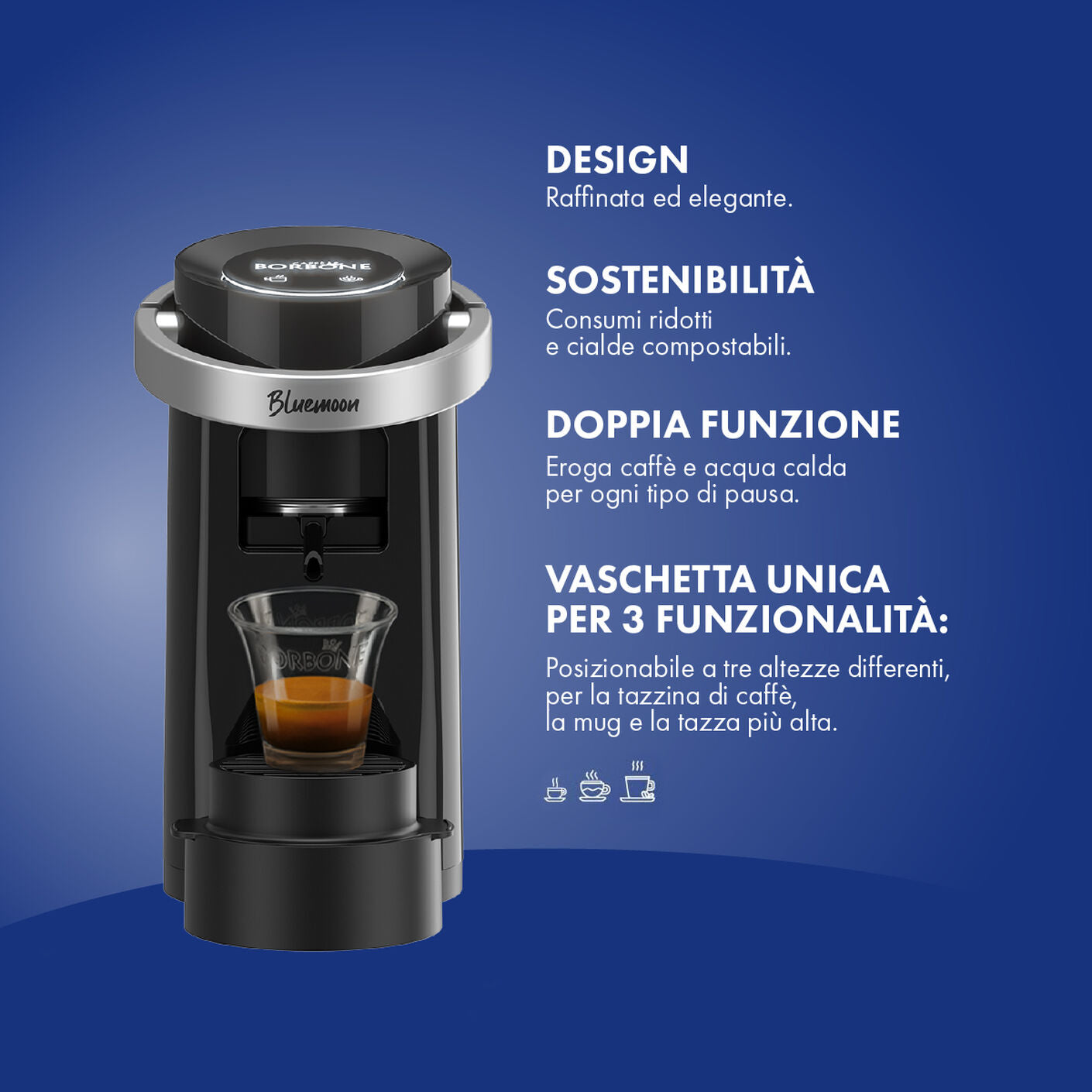 Bluemoon Caffè Borbone WHITE