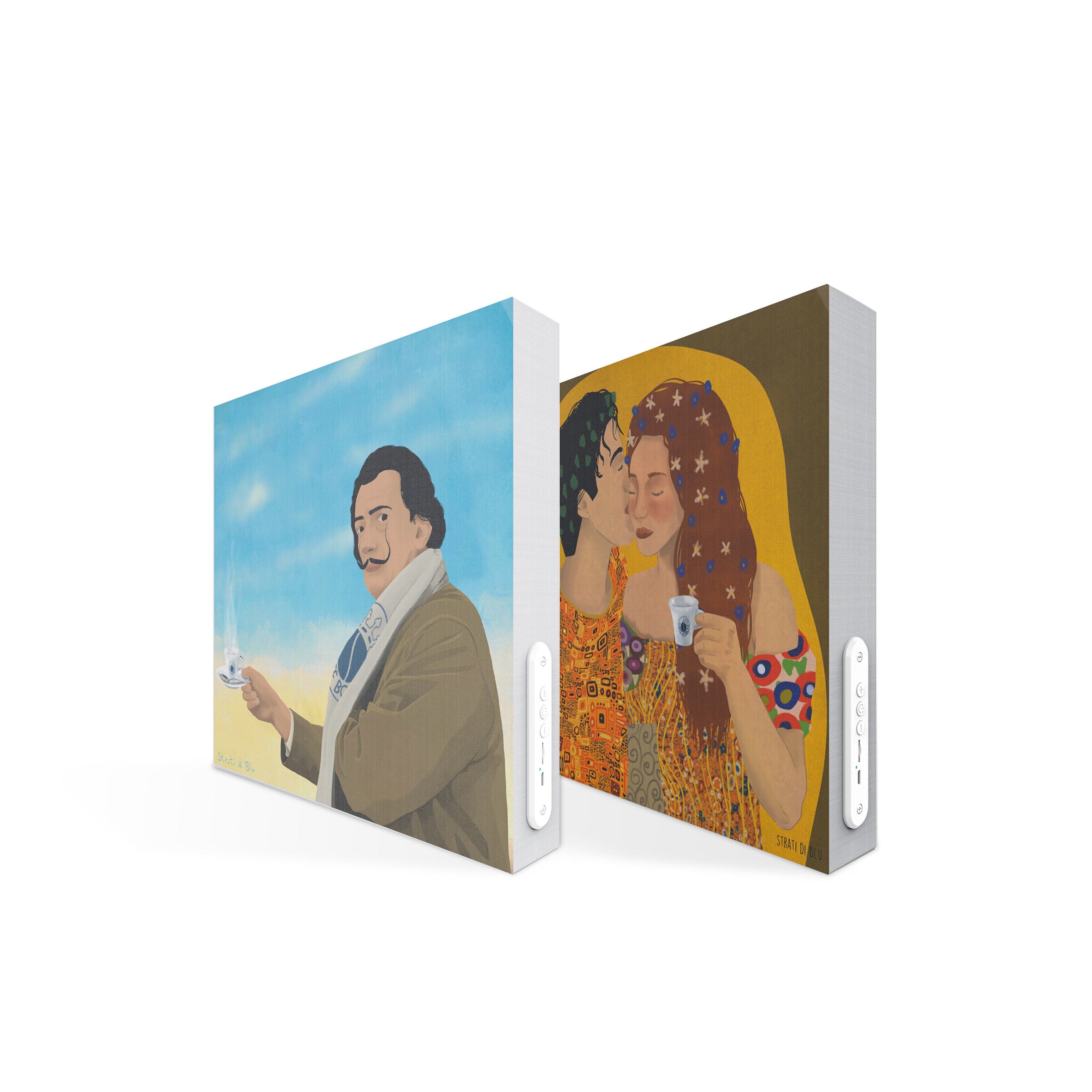 Quadri Speaker Bluetooth - Coppia 3 - Dalì + Klimt