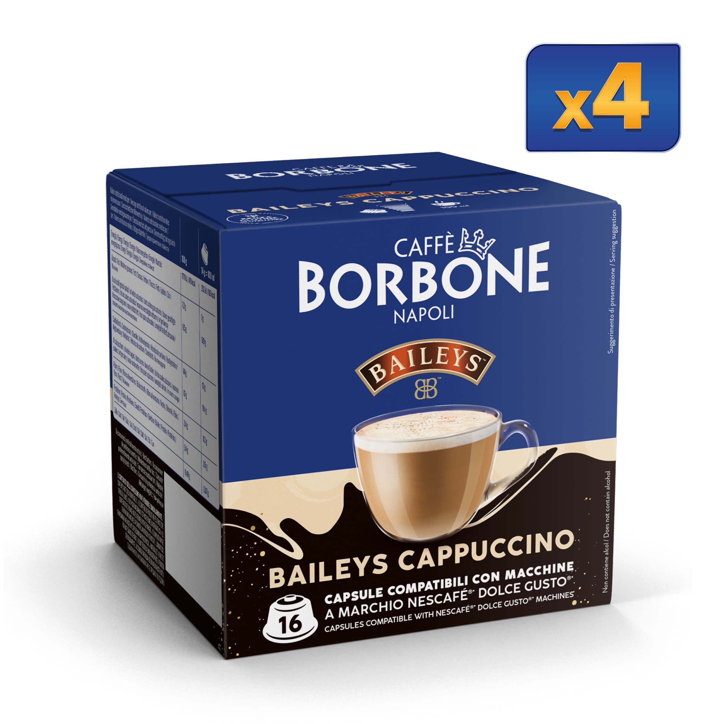 Capsule Borbone Per Bevanda Solubile Al Gusto CAPPUCCINO Baileys