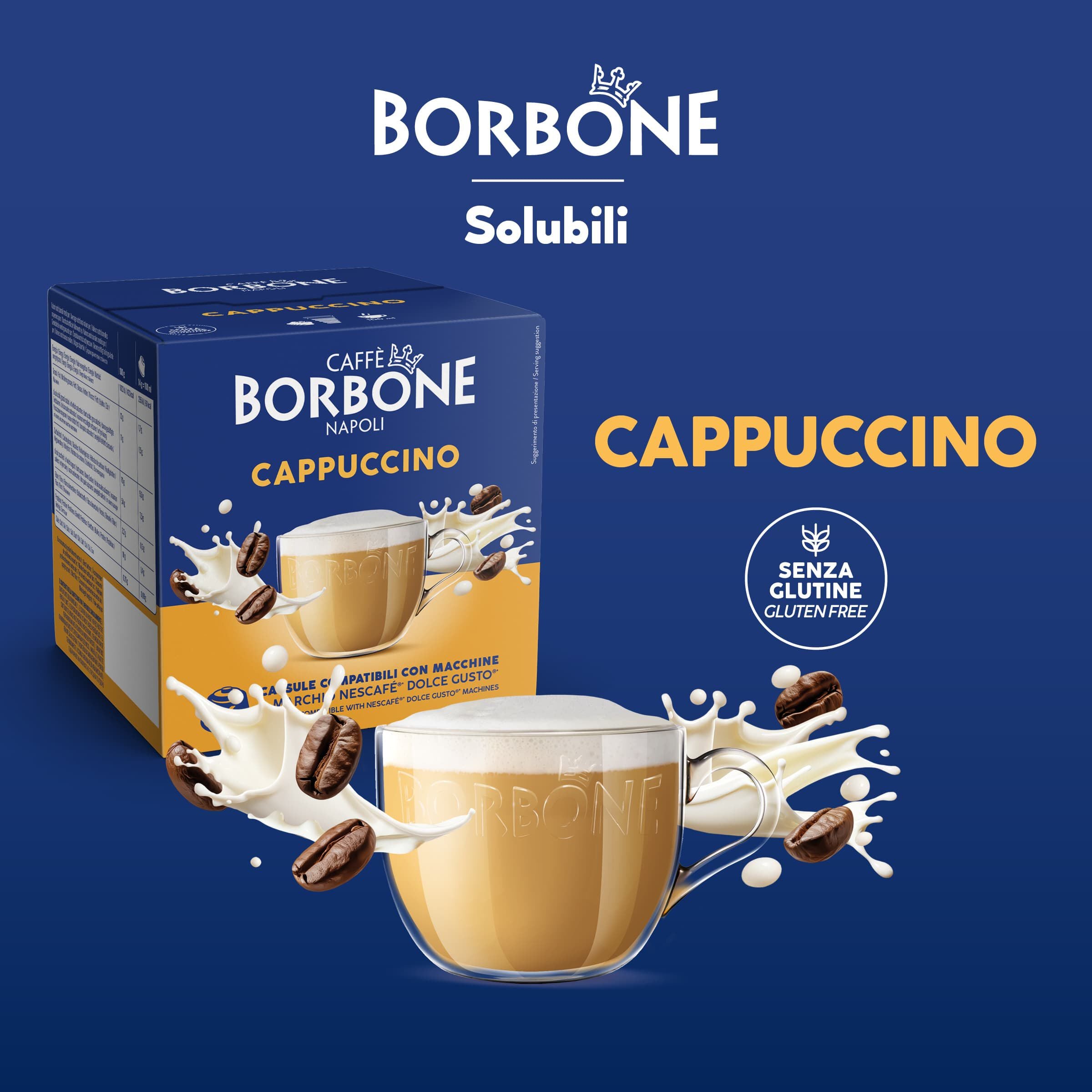 Càpsulas Borbone CAPPUCCINO Para Bebida Soluble Sabor Cappuccino
