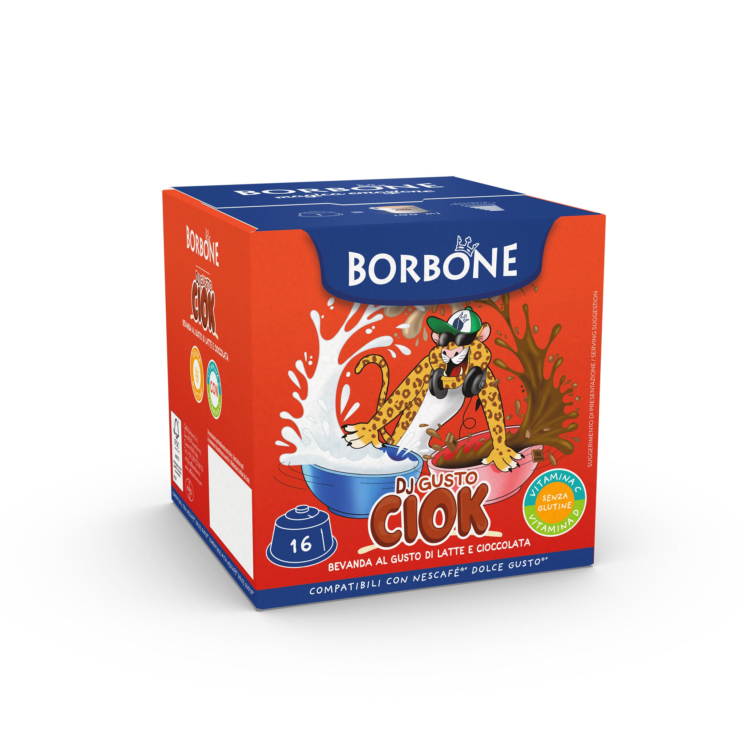 Capsules Borbone  "DJ GUSTO CIOCK" - Milk and Chocolate