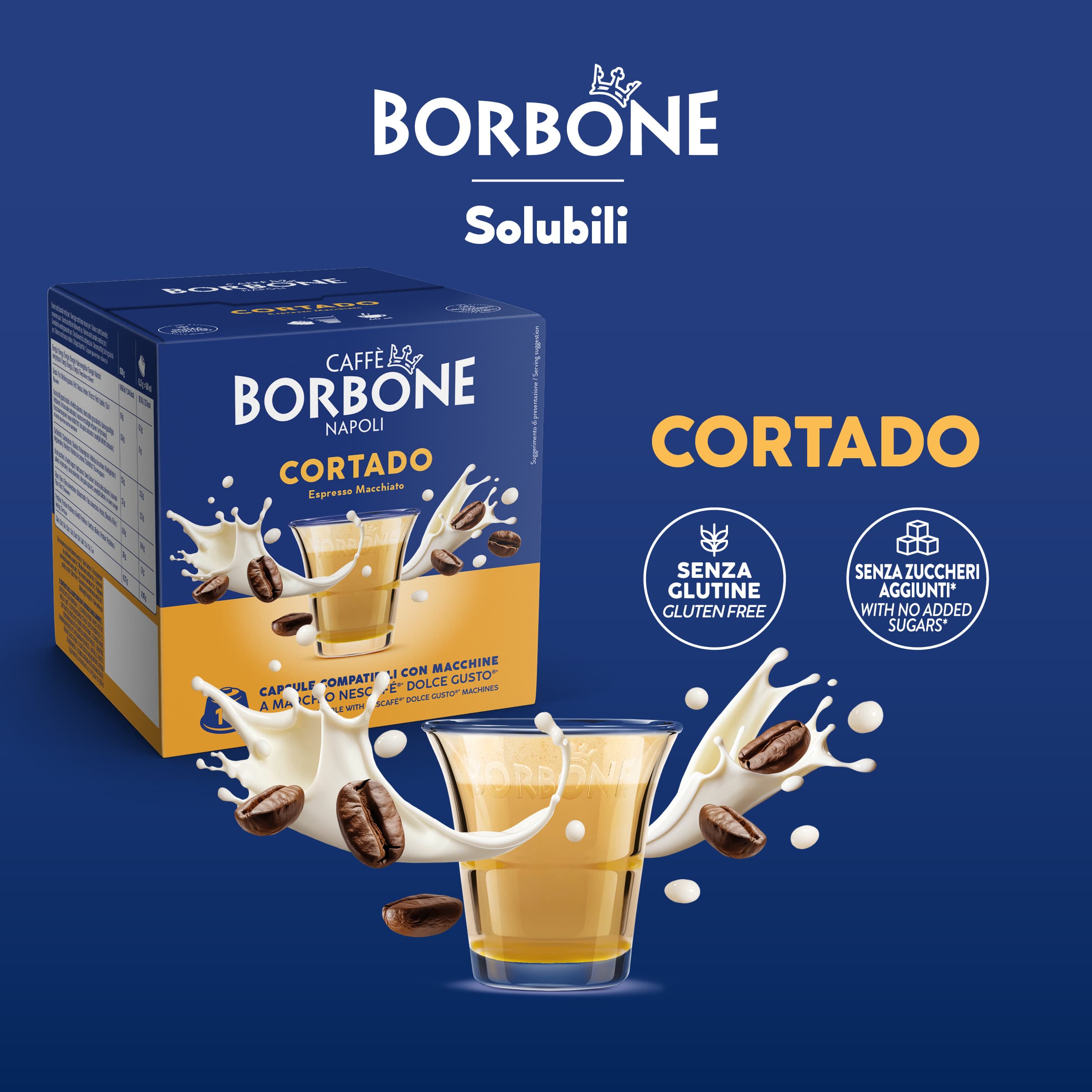 64 Capsules Cortado Caffè Borbone For Coffee Taste Instant Drink