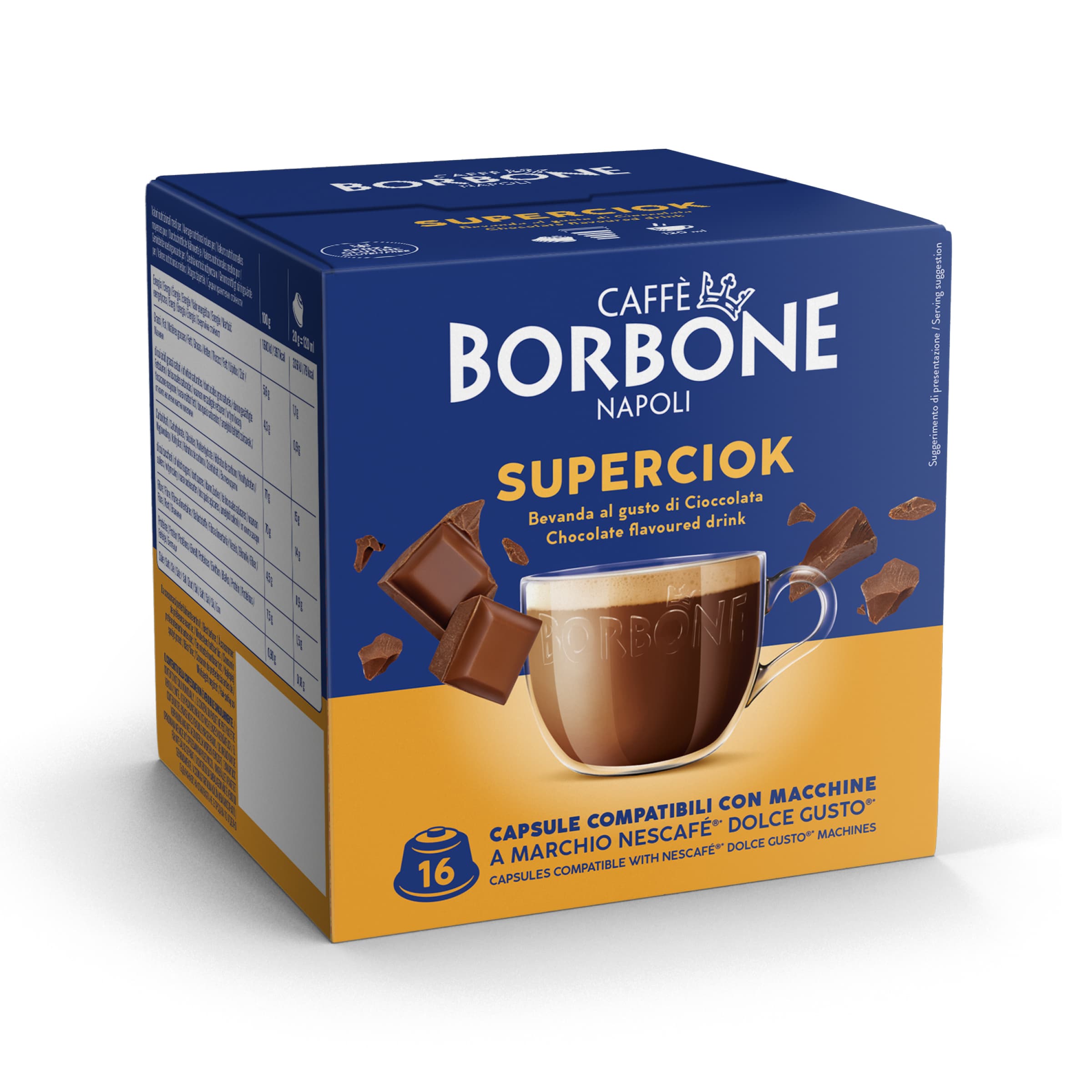 Capsules Borbone SUPERCIOCK For Soluble Drink With Chocolate Flavor