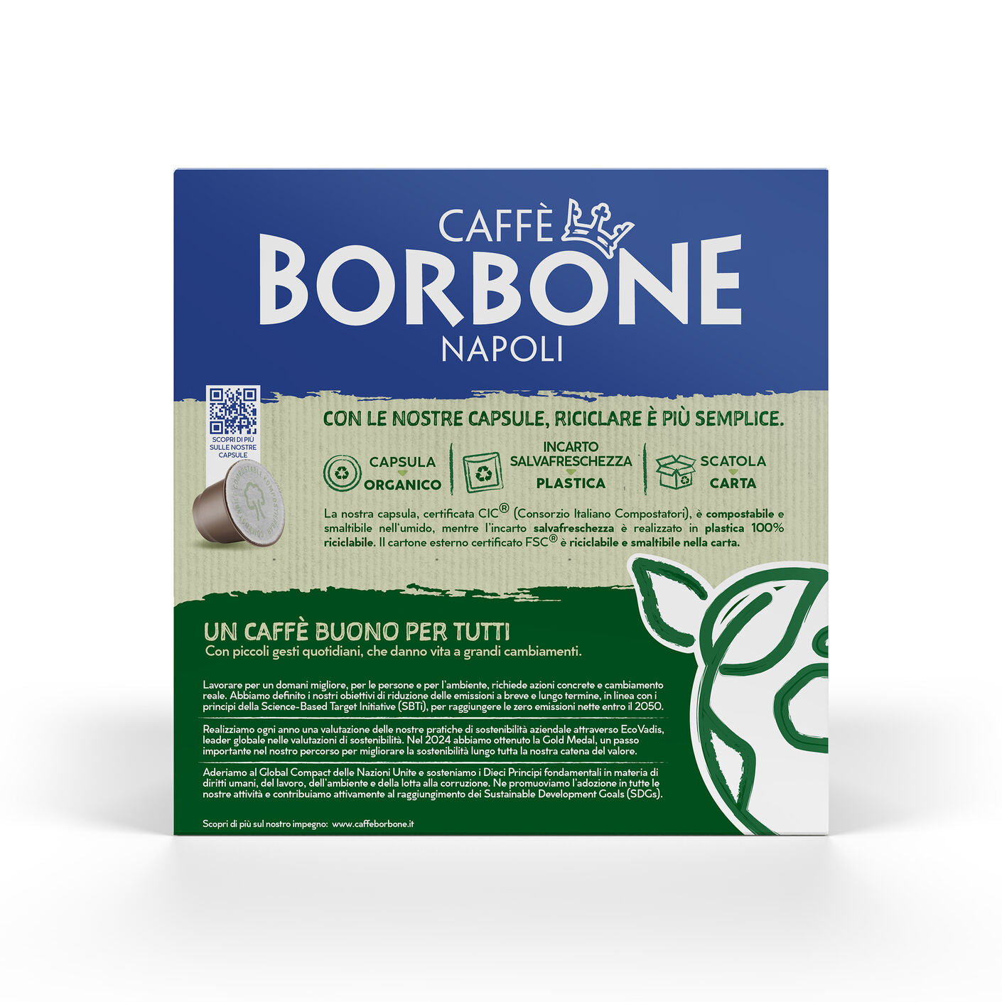 COMPOSTABLE capsules compatible with Nespresso®* home machines