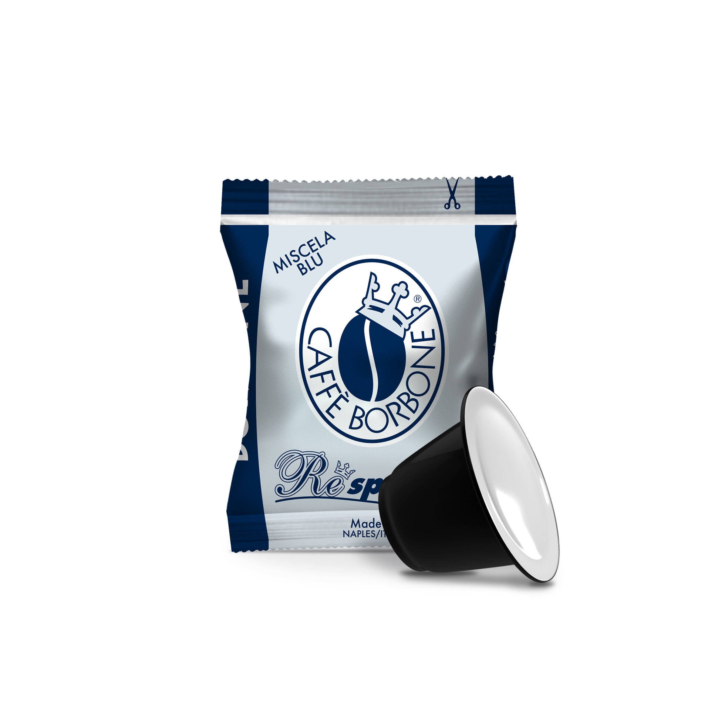 Capsules Borbone Compatible with home coffee machines Nespresso®* BLUE Blend