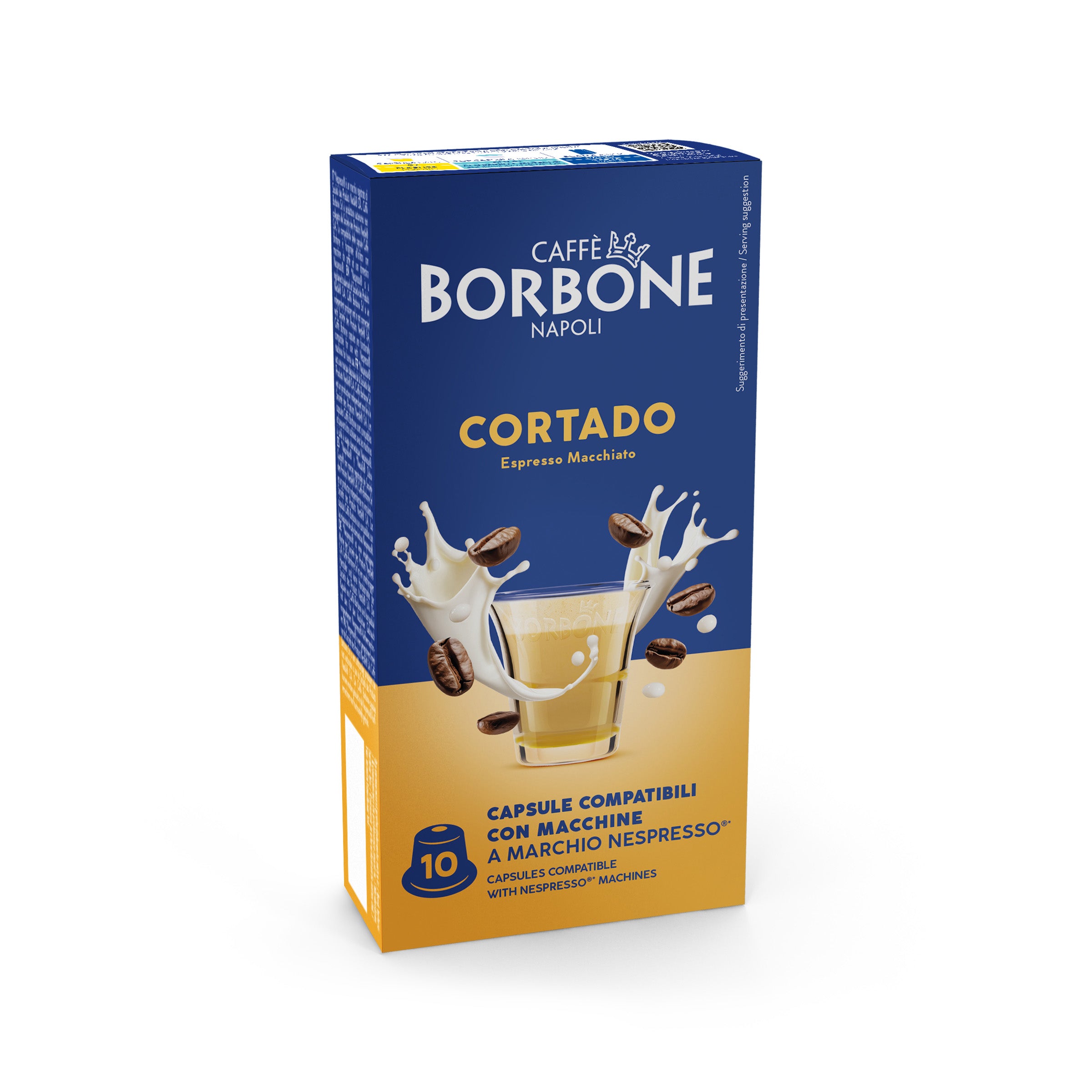 Kapseln Borbone FÜR INSTANTGETRÄNK CORTADO Mit Macchiato-Kaffee-Geschmack