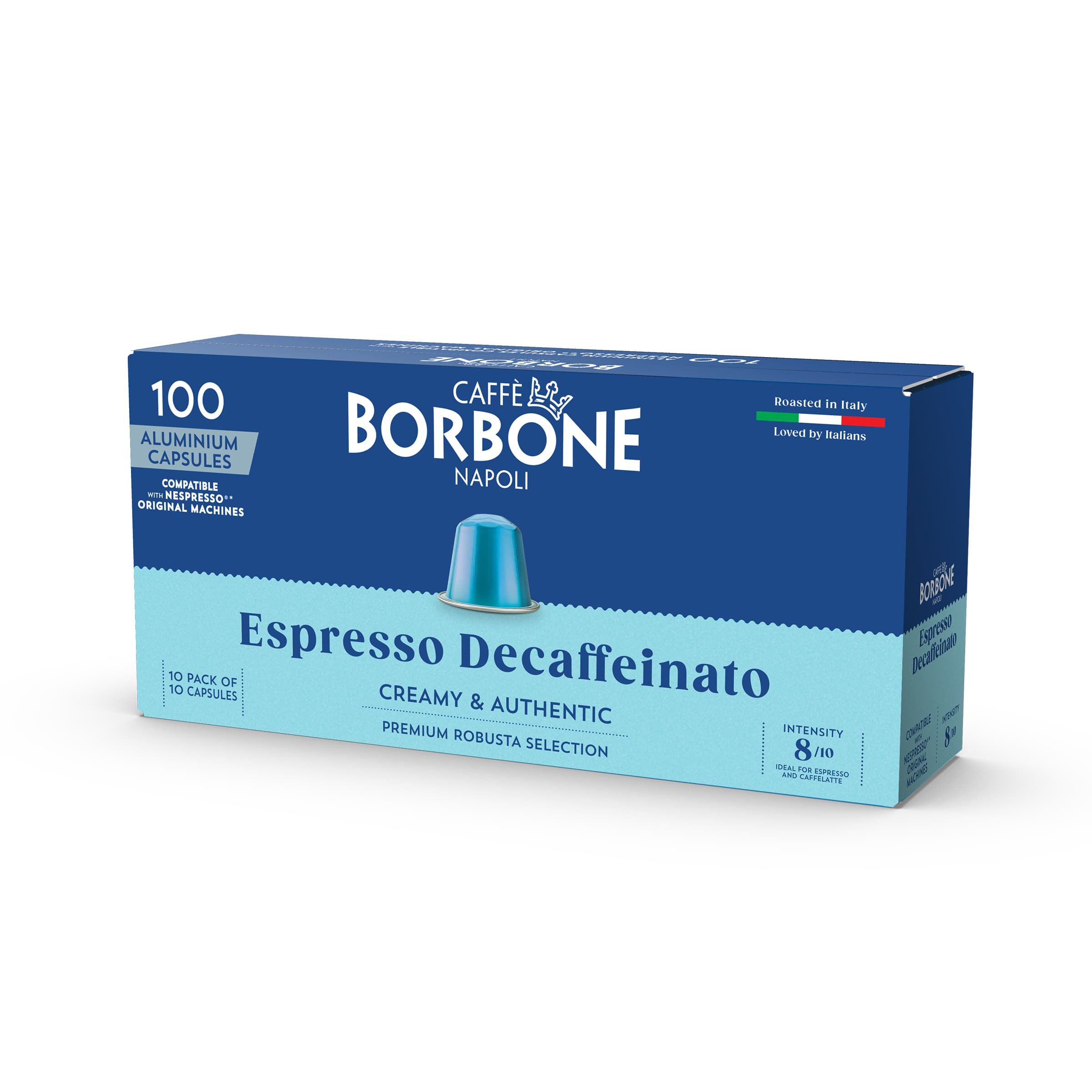 New Aluminum capsules COMPATIBLE with Nespresso®* machines Dek blend
