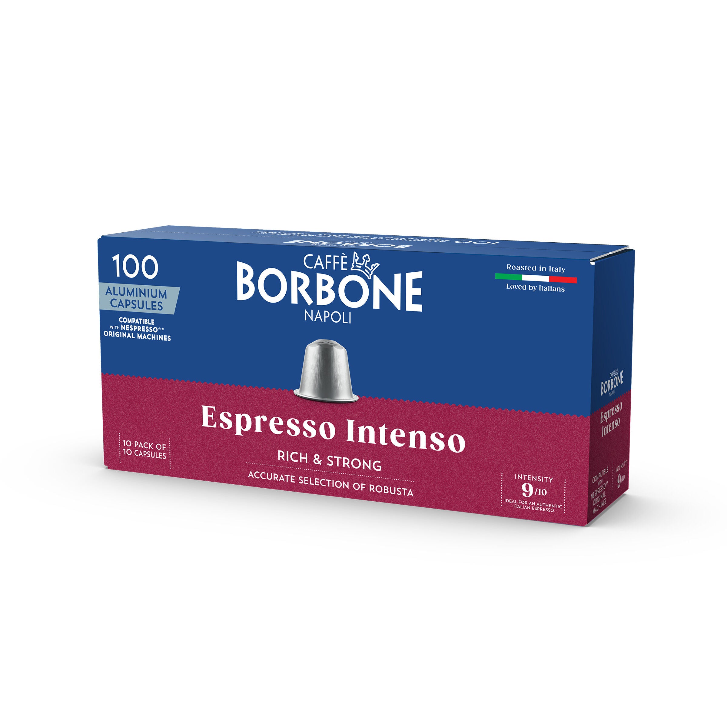 New Aluminum capsules COMPATIBLE with Nespresso®* machines Espresso Intenso blend