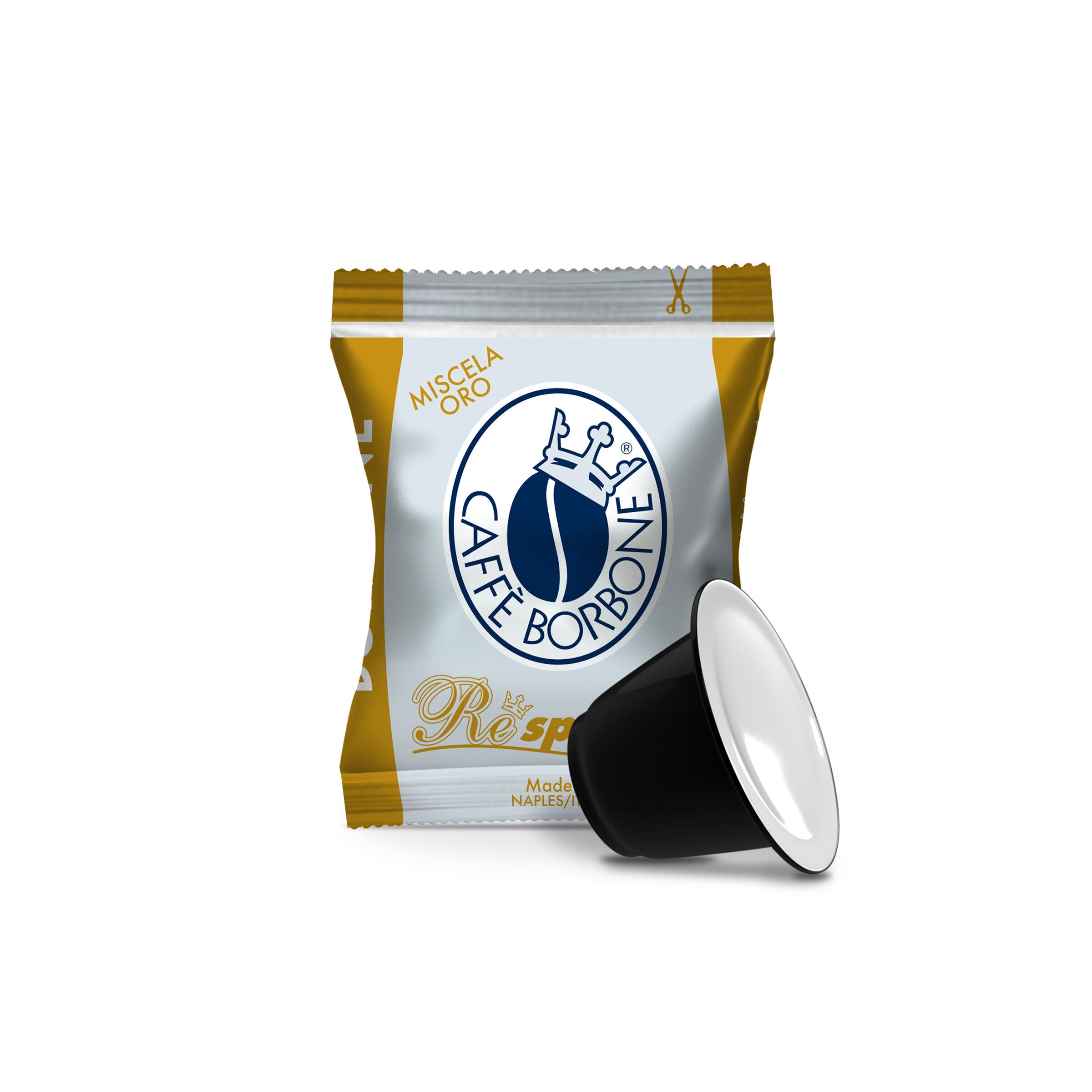 Capsules Borbone Compatible with home coffee machines Nespresso®* GOLD Blend
