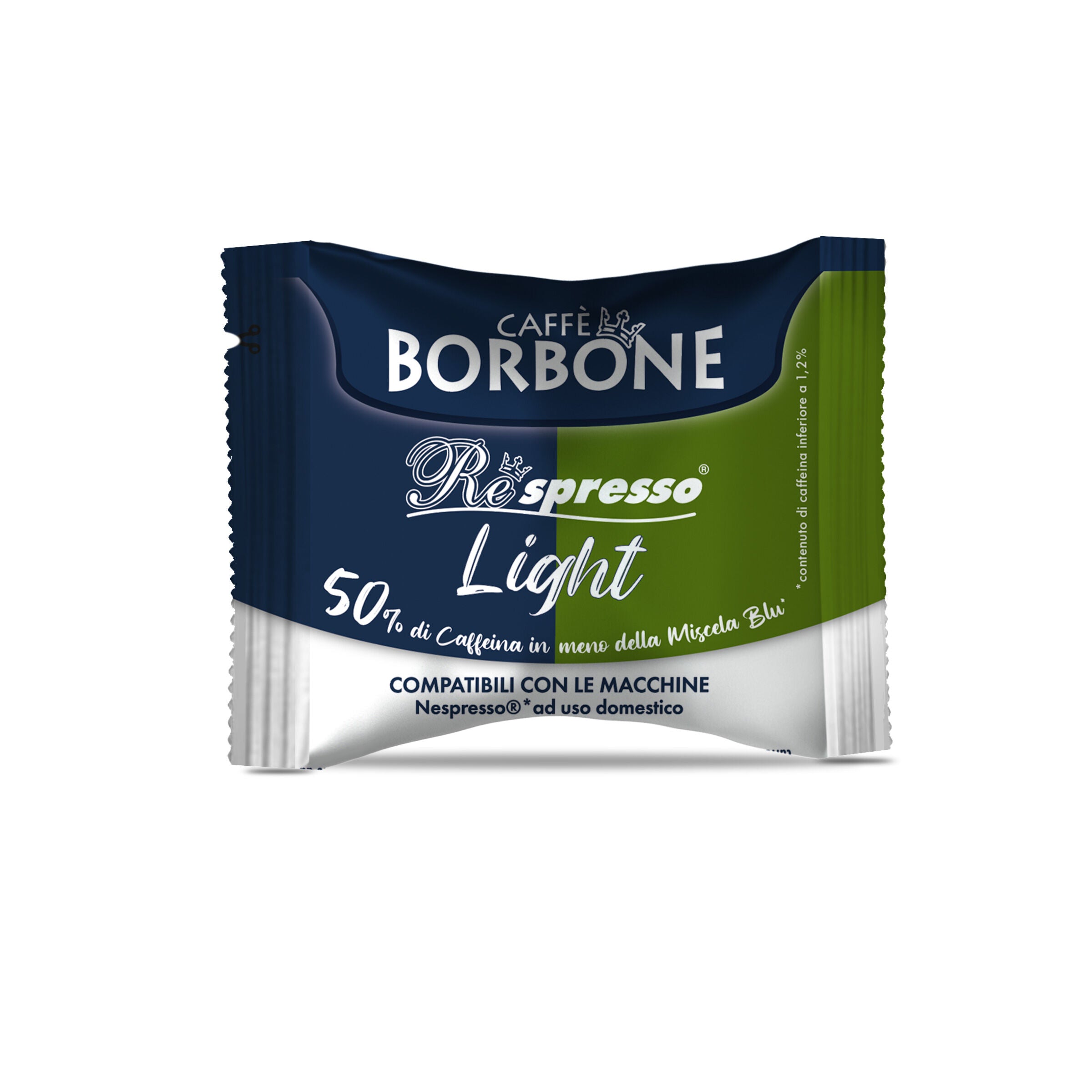 LIGHT blend 50% Blue 50% Dek - Capsules Compatible with Nespresso®* domestic machines