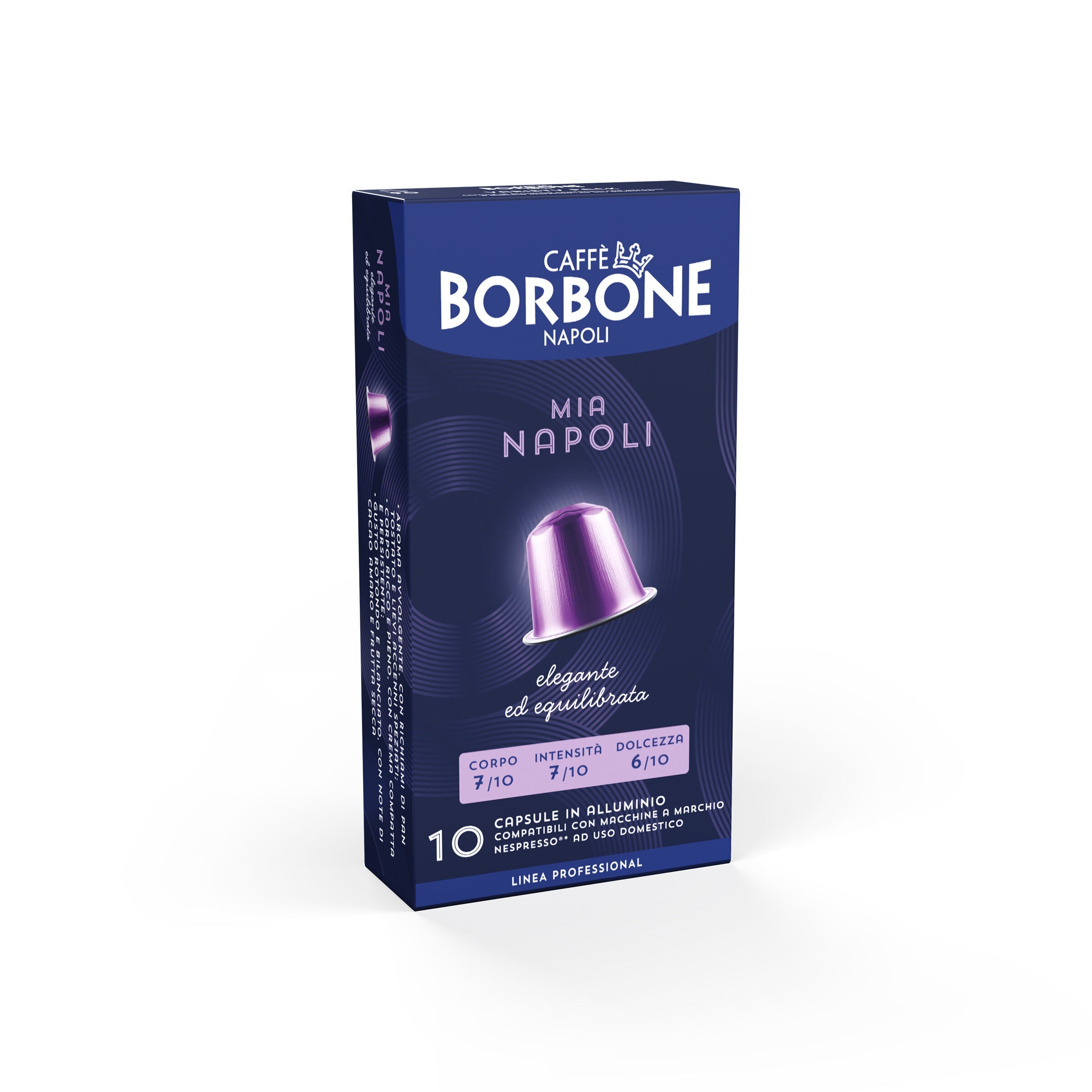 Nuove 100 capsule Mia Napoli in alluminio compatibili con macchine Nespresso®*