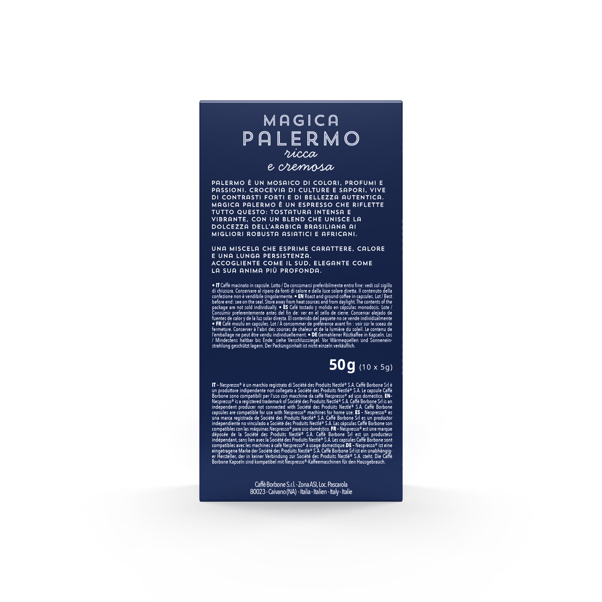 Nuove 100 capsule Magica Palermo in alluminio compatibili con macchine Nespresso®*