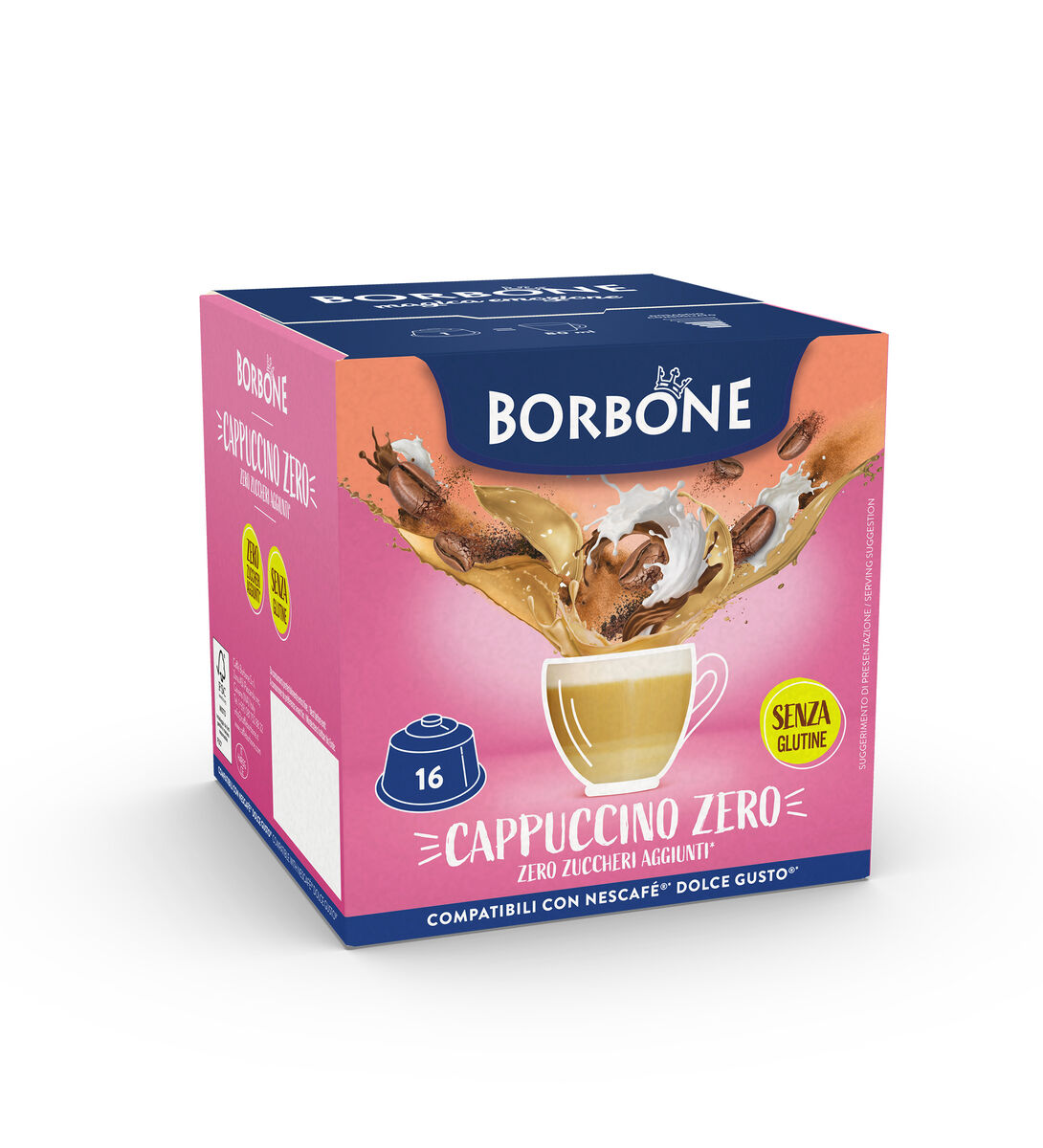 Compatible capsules Nescafè®* Dolce Gusto®* Borbone cappuccino zero